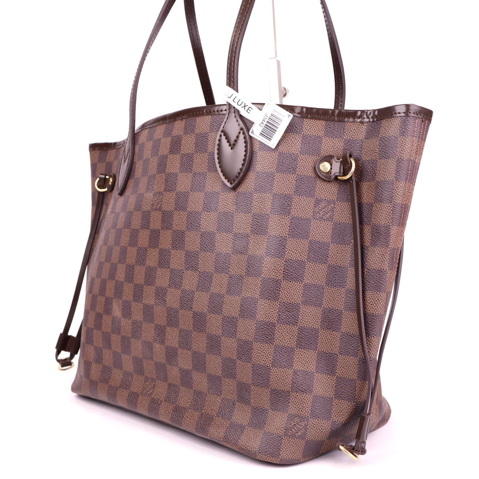 J3442 Louis Vuitton Neverfull MM Damier Ebene Canvas- Pre Owned