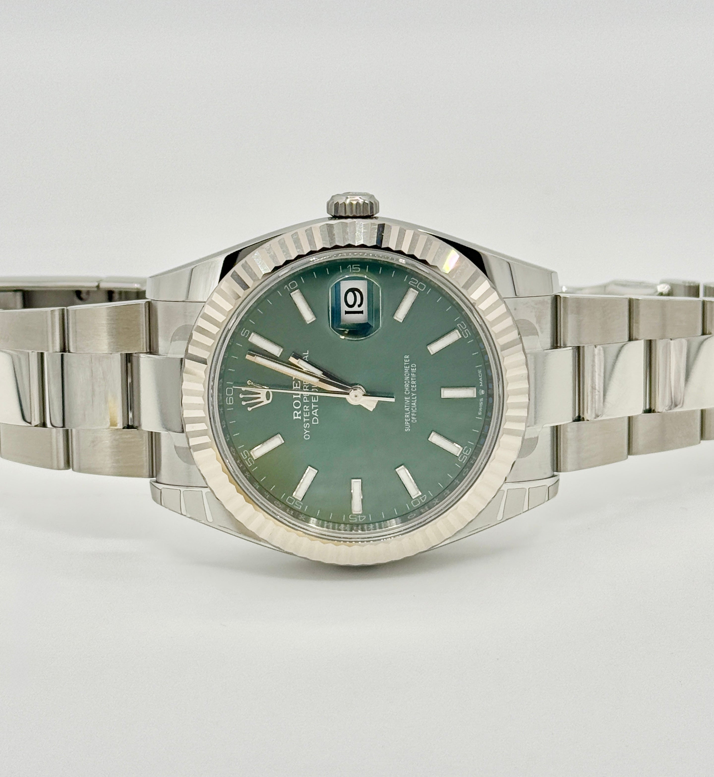 Rolex Datejust Mint Green Index 41mm 126334