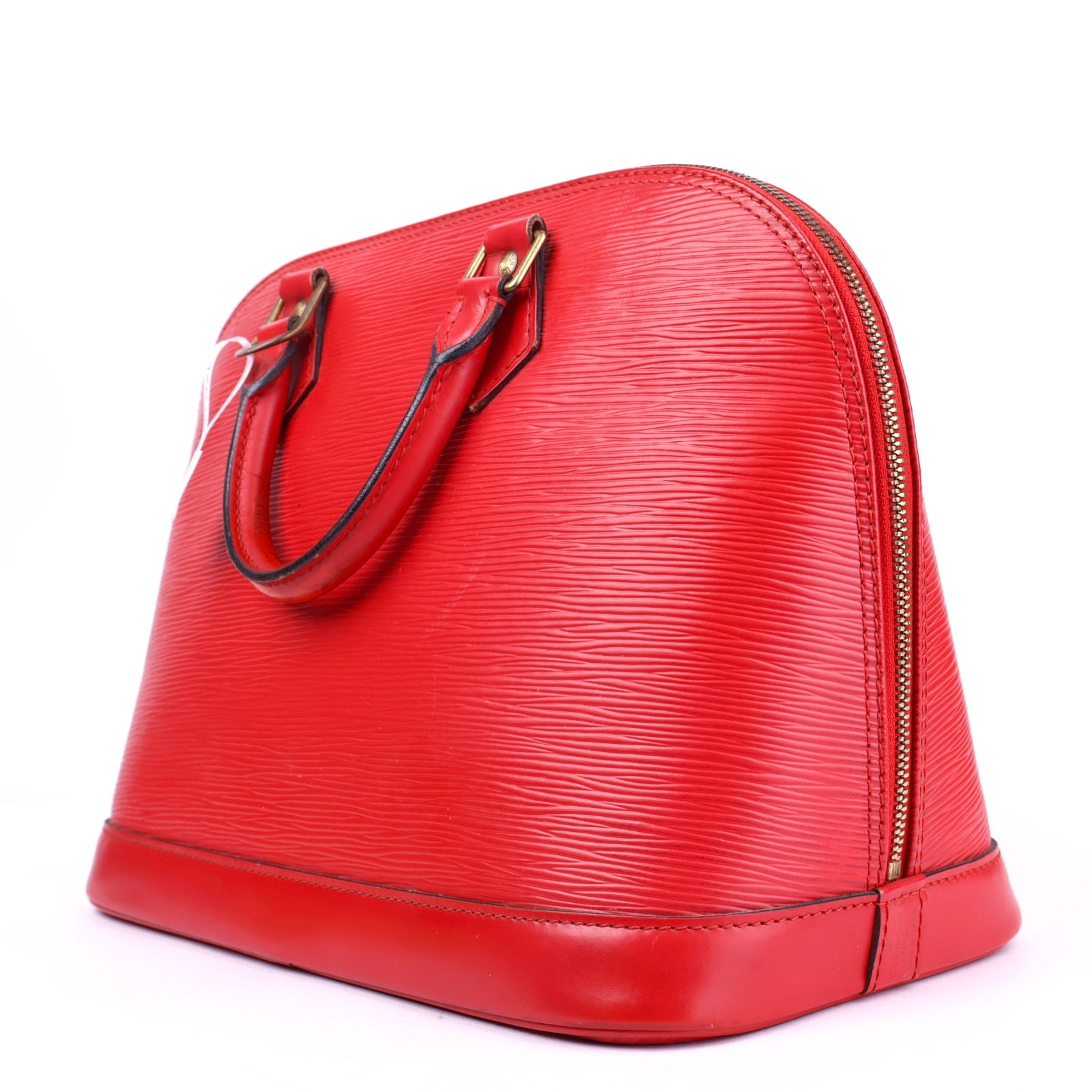 J3443 LOUIS VUITTON Epi Alma PM Castillan Red Bag- Pre Owned