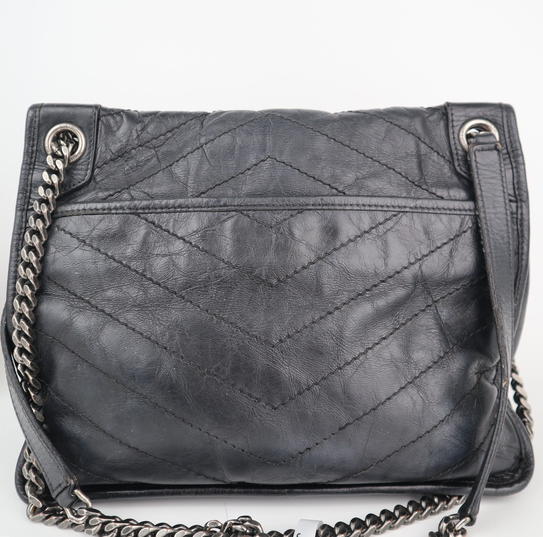 C1970 Saint Laurent Crossbody Bag Niki Medium | Pre-Owned Very Good Crinkled Leather