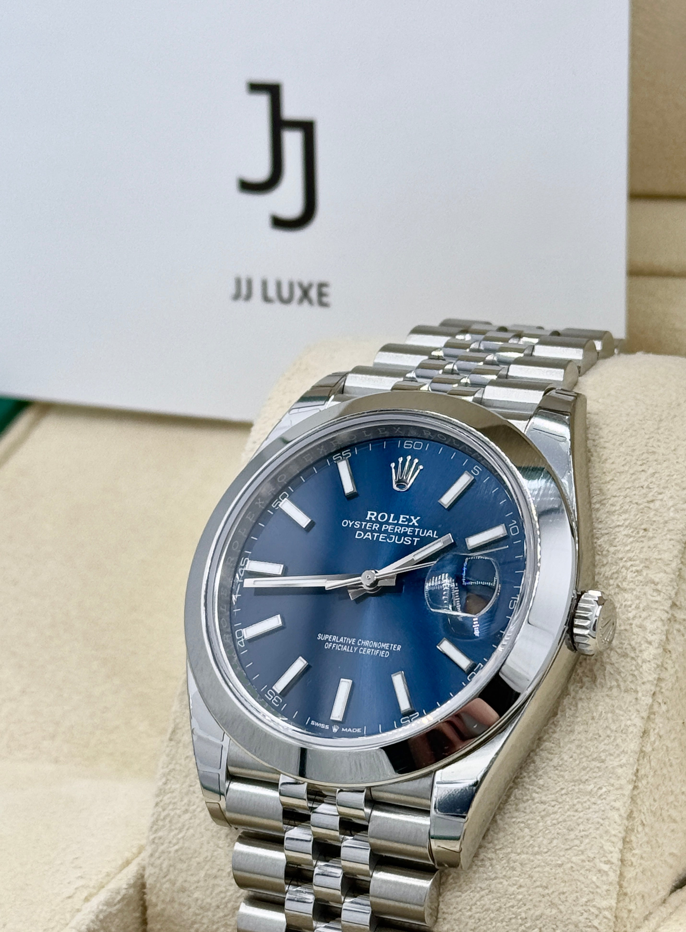 Rolex Datejust Bright Blue Index 41mm 126300