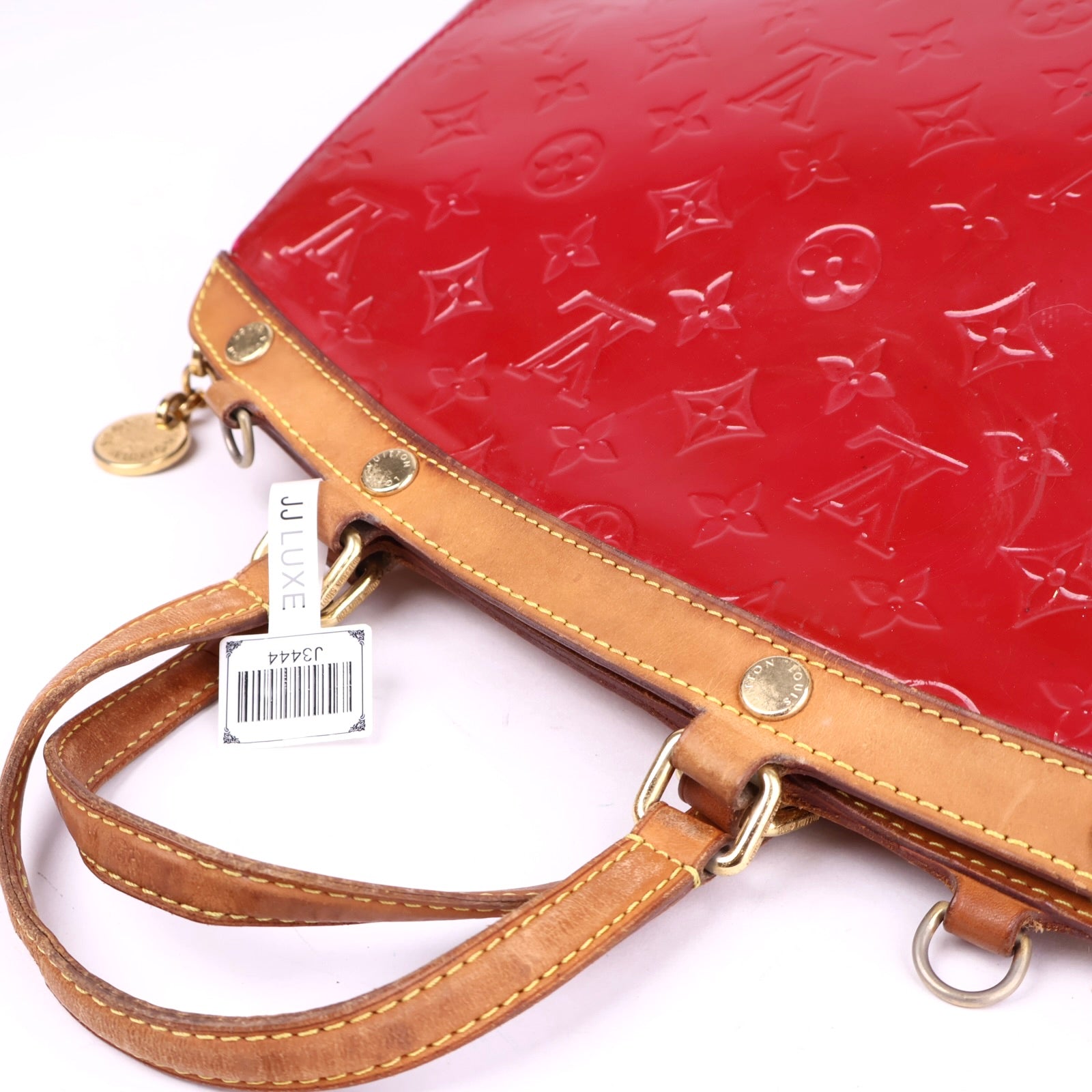 J3444 Louis Vuitton Vernis Brea MM Pomme D'amour- Pre Owned