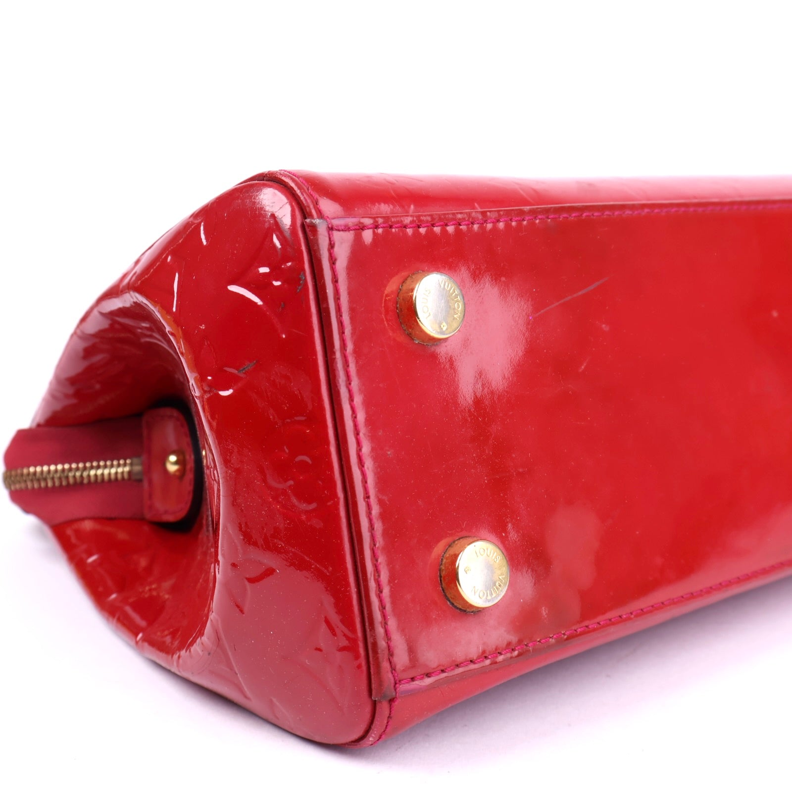 J3444 Louis Vuitton Vernis Brea MM Pomme D'amour- Pre Owned