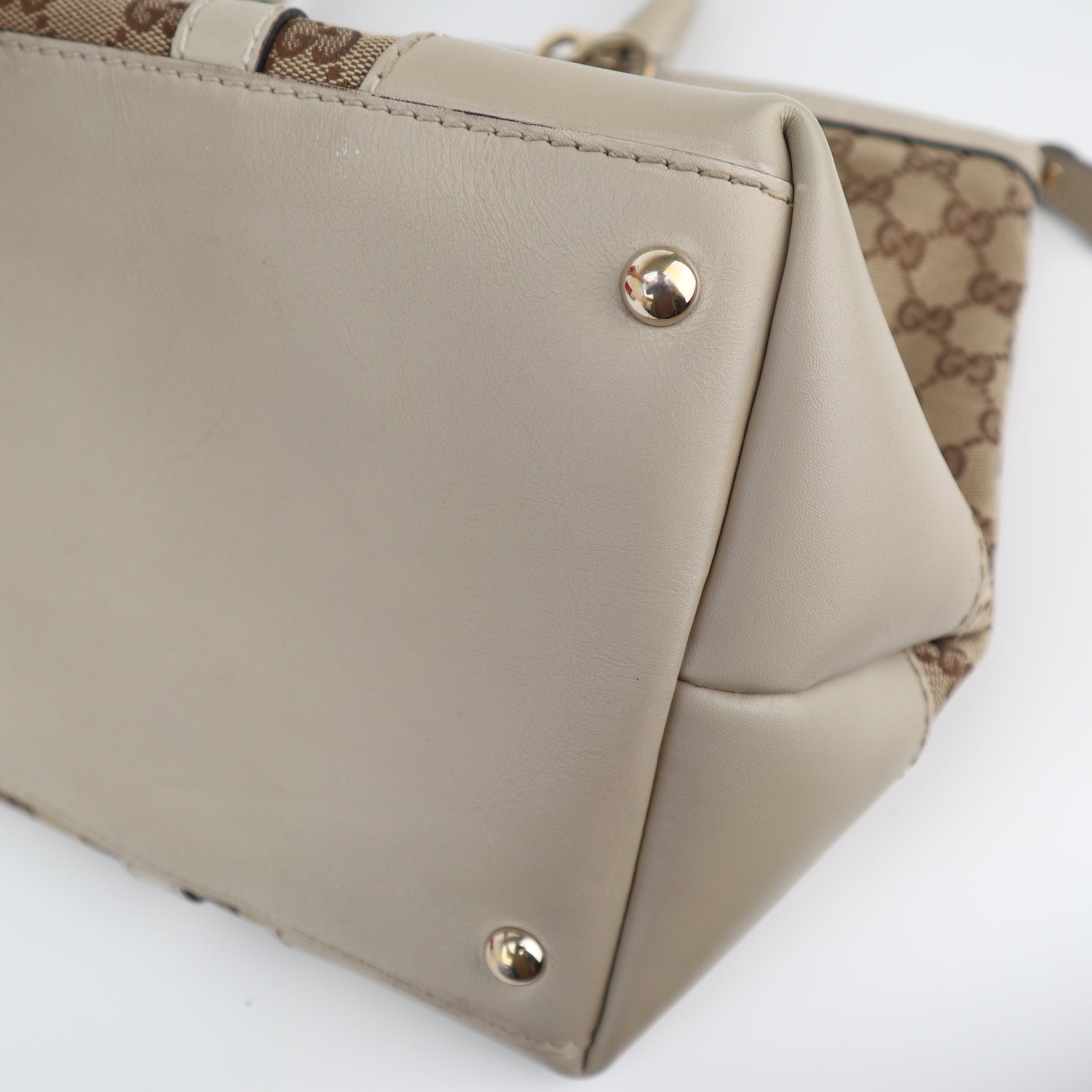 C1975 Gucci Top Handle Bag GG Lovely Heart | Pre-Owned Excellent Canvas GG Monogram