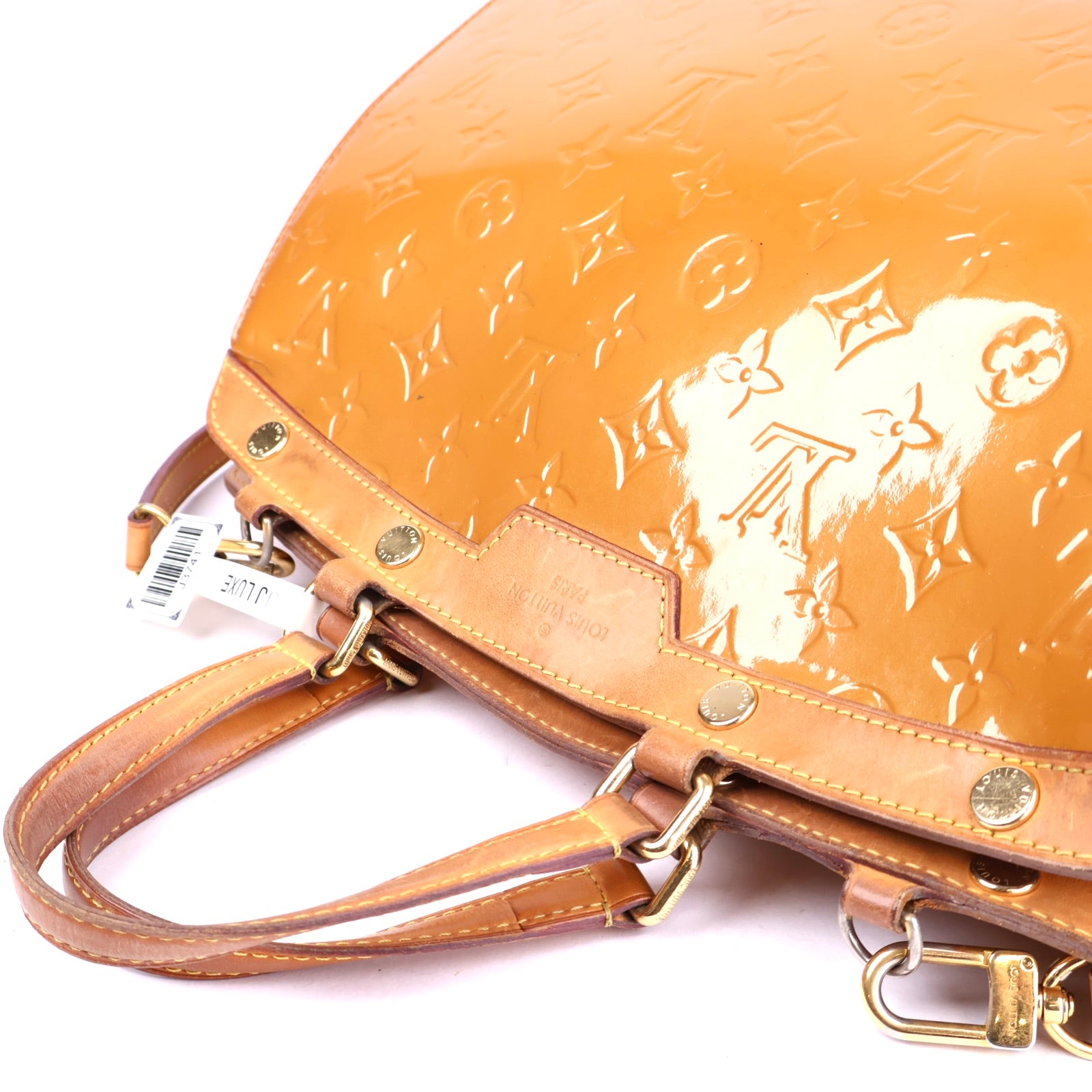 J3741 Louis Vuitton Monogram Vernis Brea MM Satchel- Pre Owned