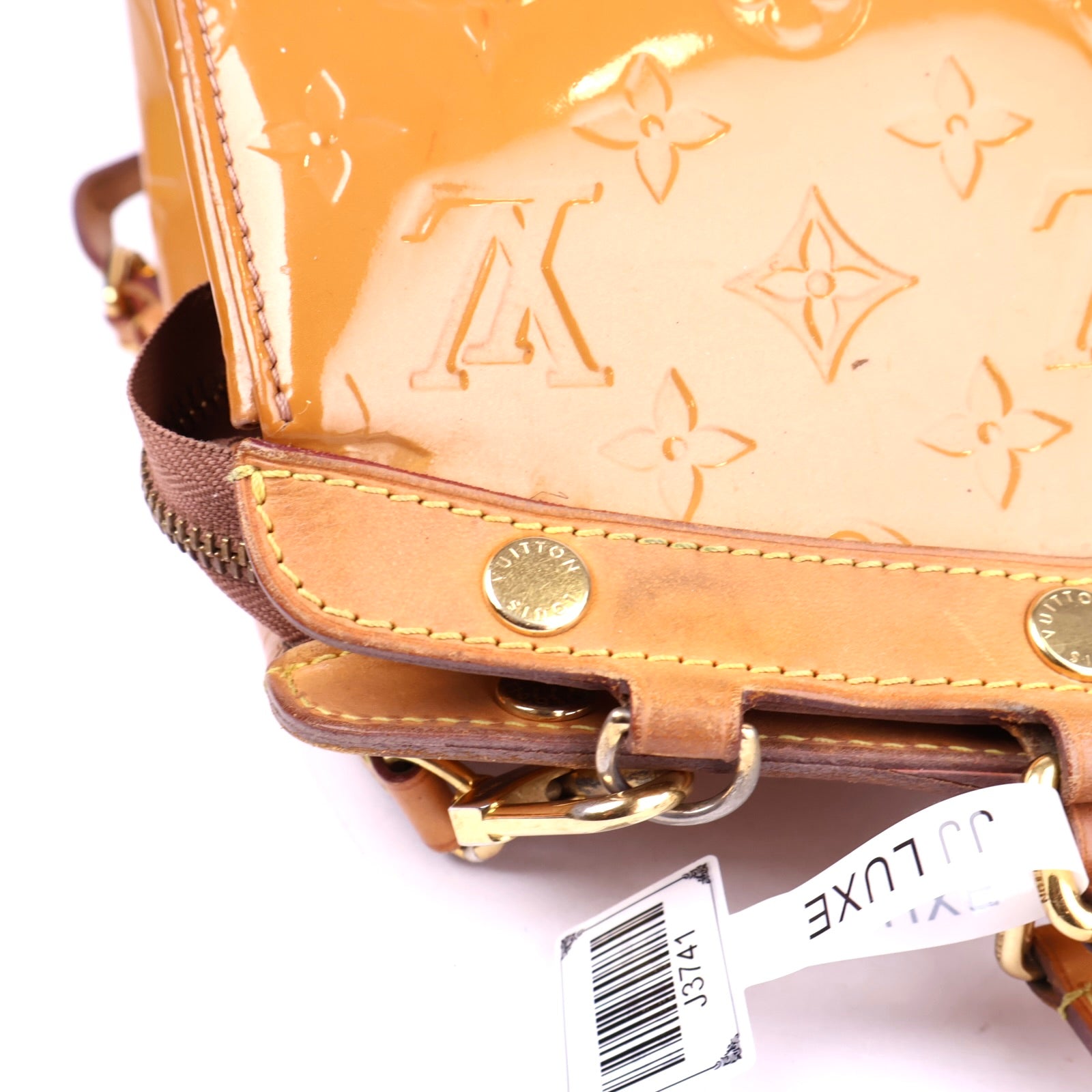 J3741 Louis Vuitton Monogram Vernis Brea MM Satchel- Pre Owned