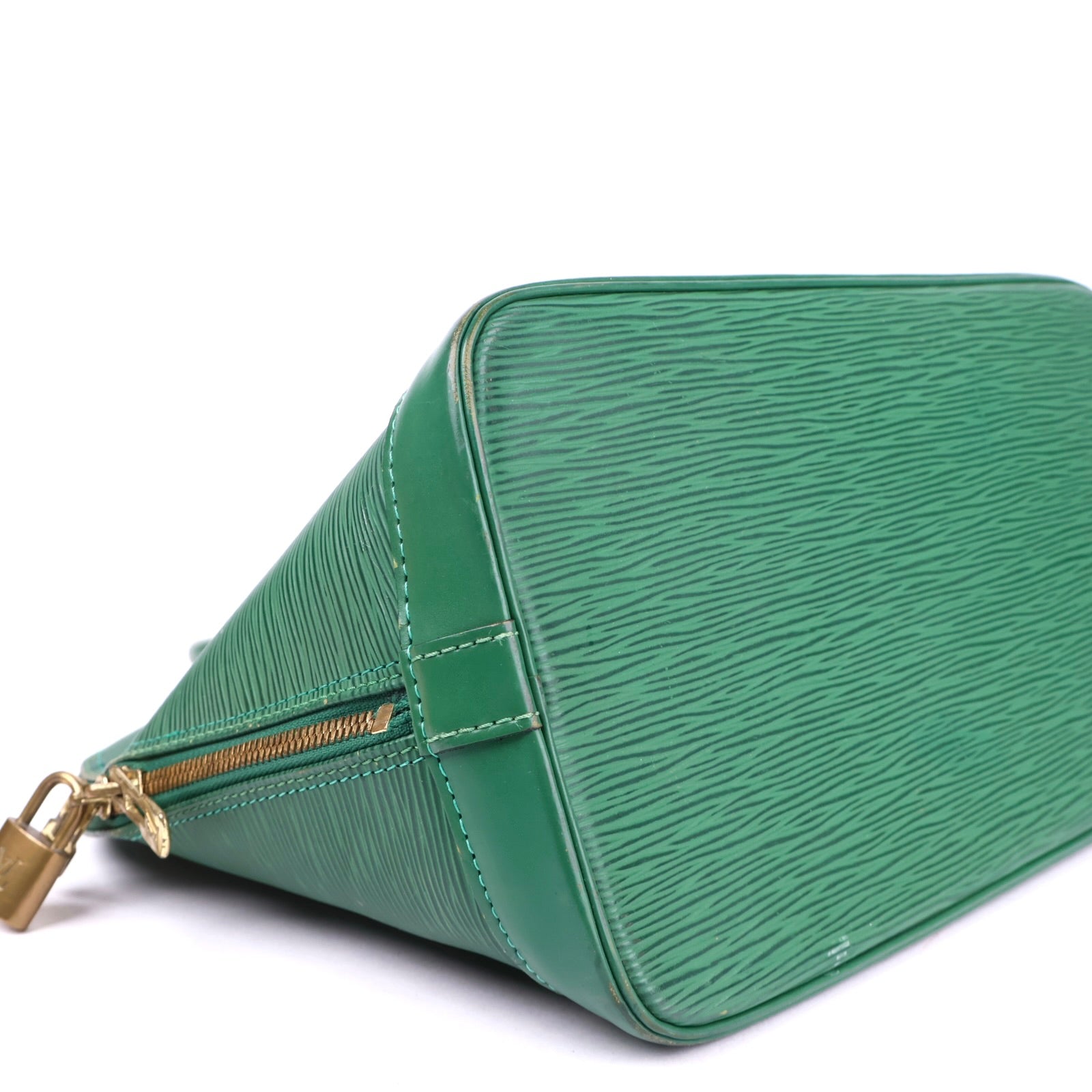 J3739 Louis Vuitton Green Epi Leather Alma Handbag- Pre Owned