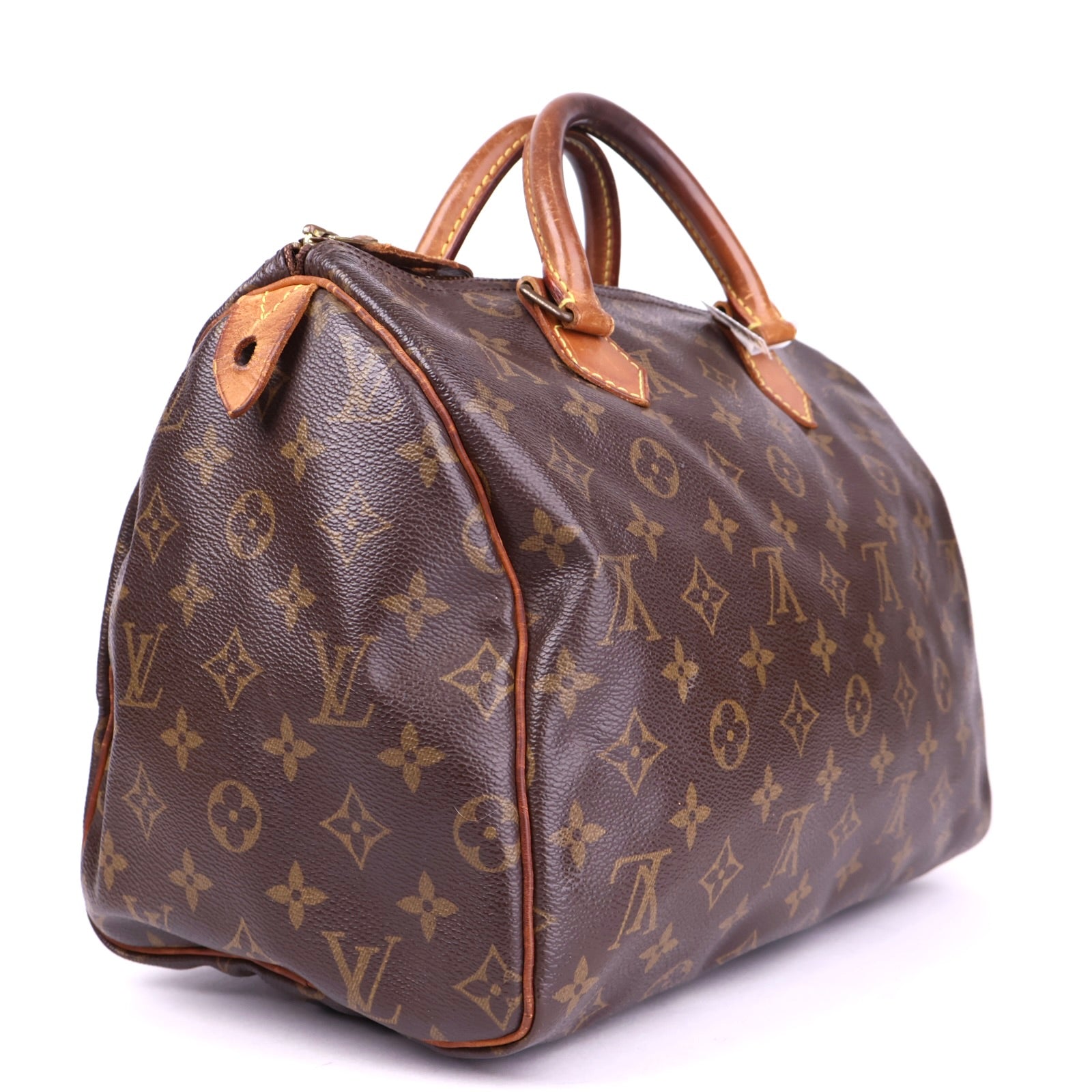 J3737 Louis Vuitton Brown Speedy 30 Handbag- Pre Owned
