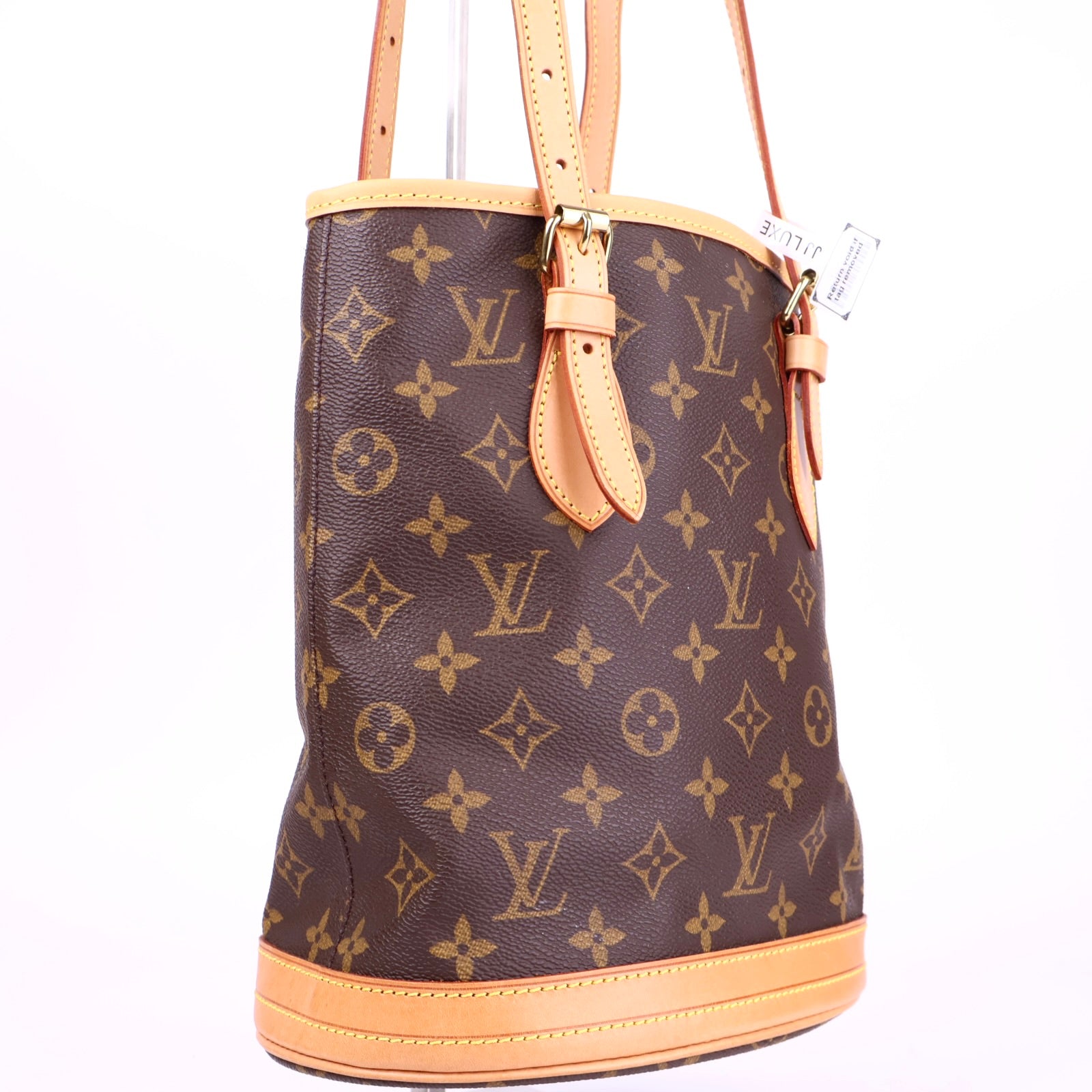 J3734 Louis Vuitton Monogram Canvas Petite Bucket Bag- Pre Owned