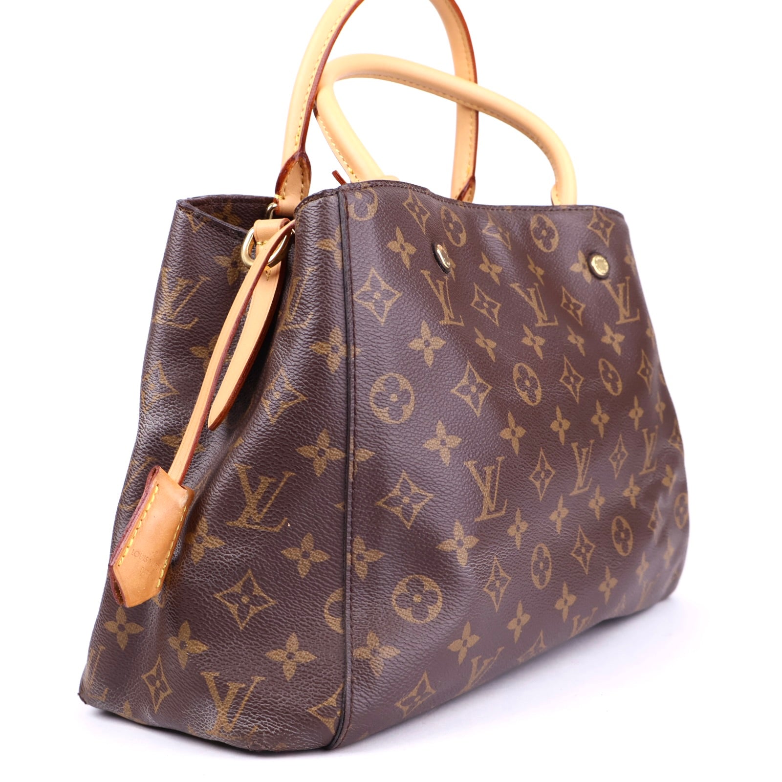 J3732 Louis Vuitton Montaigne Handbag Monogram Canvas MM - Pre Owned