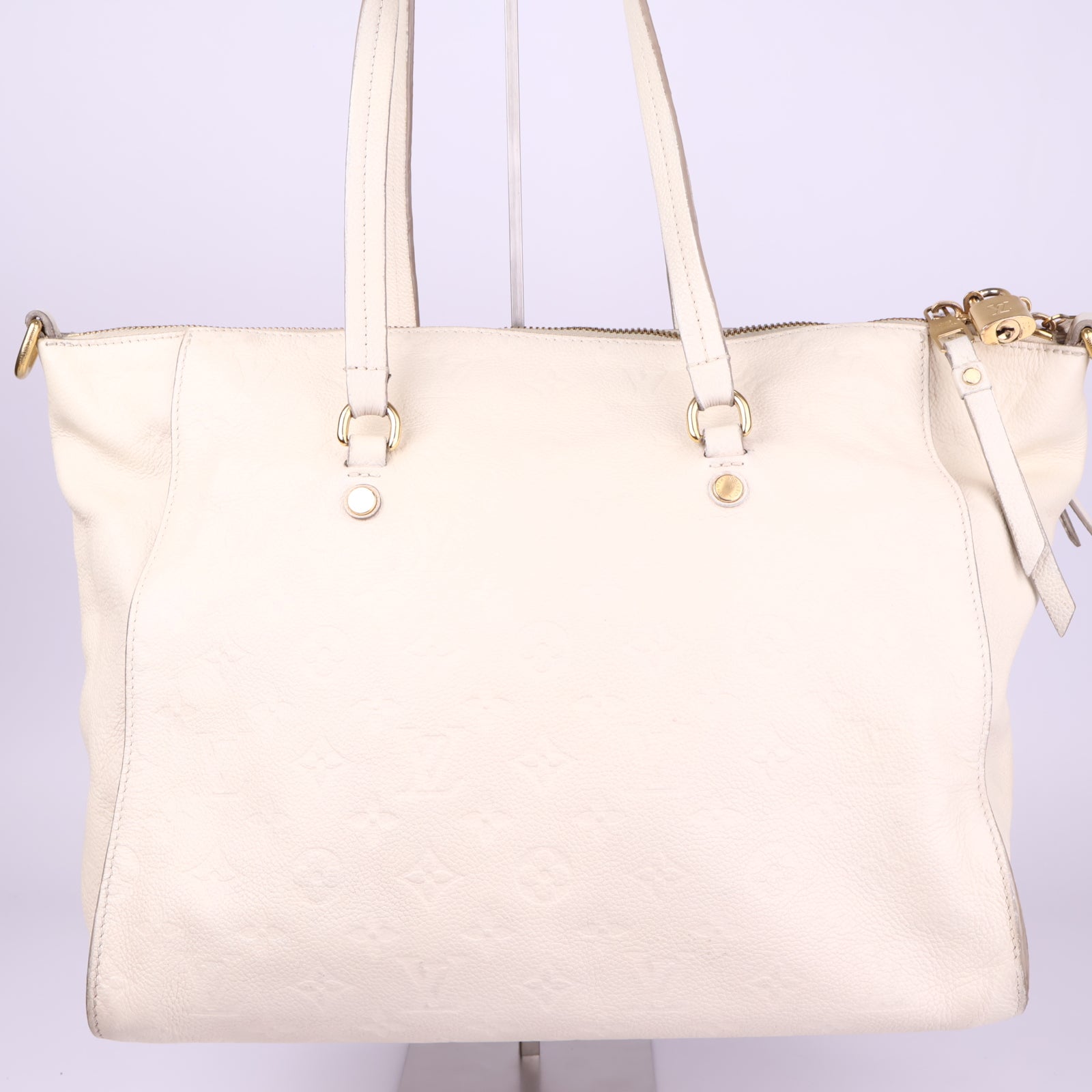 J3487# Louis Vuitton Neige Monogram Empreinte Leather Lumineuse- Pre Owned