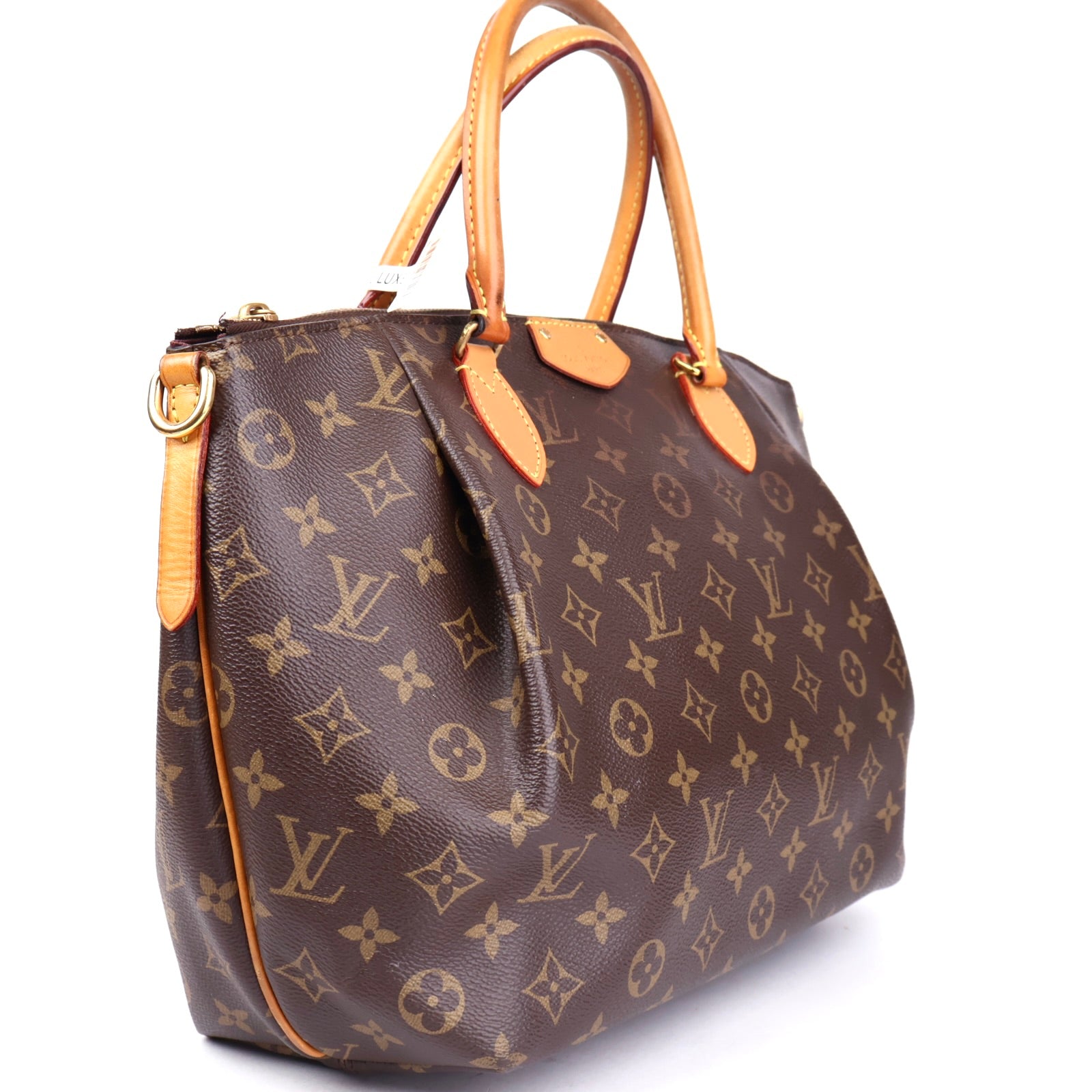 J3488 Louis Vuitton Brown Monogram Canvas Turenne MM Bag- Pre Owned