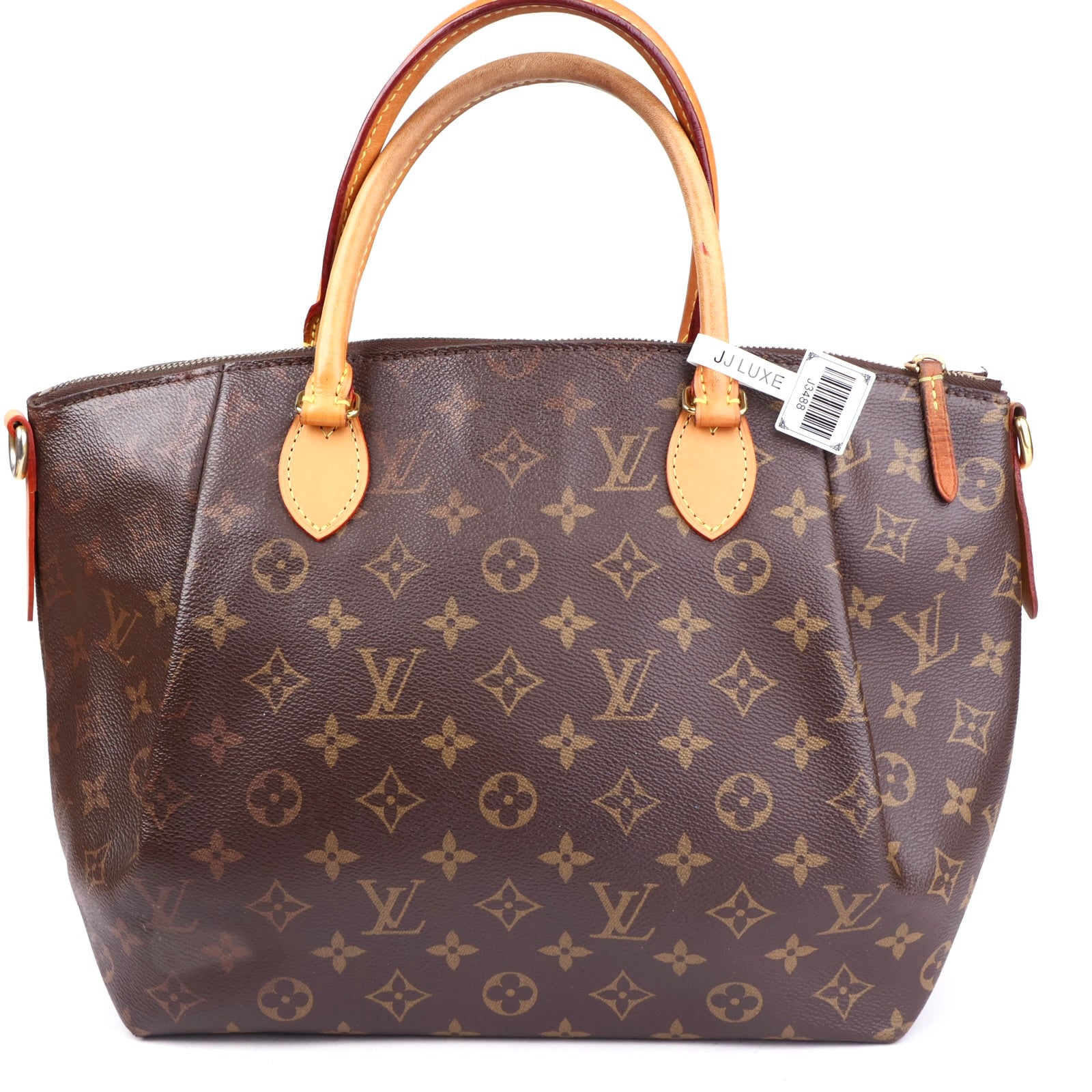 J3488 Louis Vuitton Brown Monogram Canvas Turenne MM Bag- Pre Owned