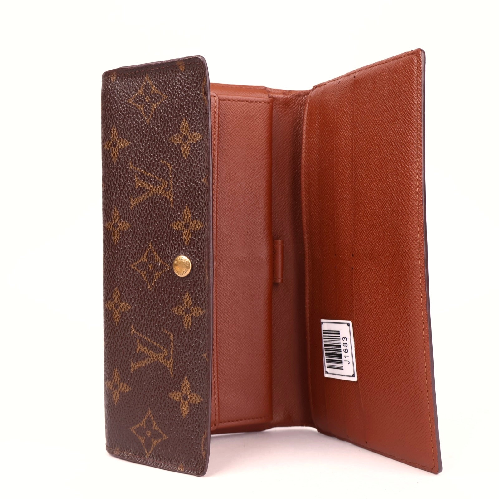 J1683 Louis Vuitton Monogram Canvas Sarah Wallet- Pre Owned