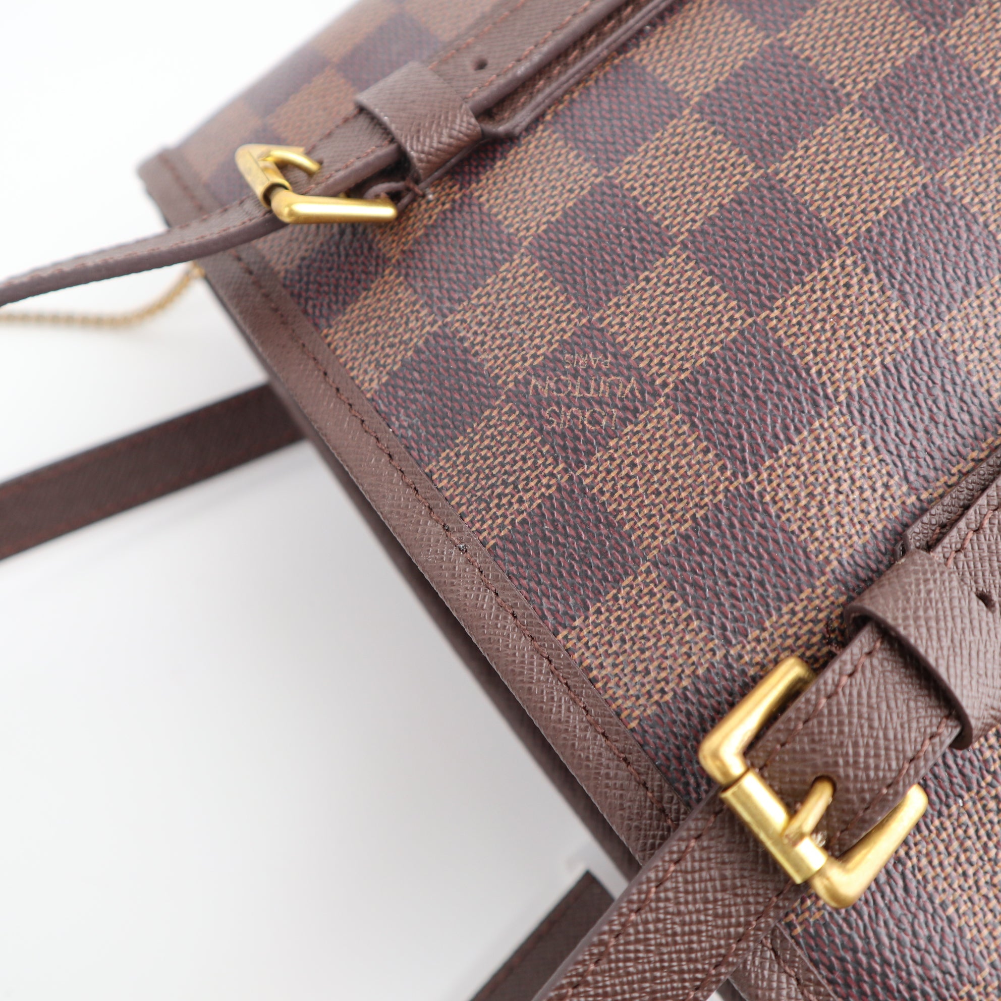 C2021R Louis Vuitton Bucket Bag Marais Bucket | Pre-Owned Excellent Brown Coated canvas Damier Ebene