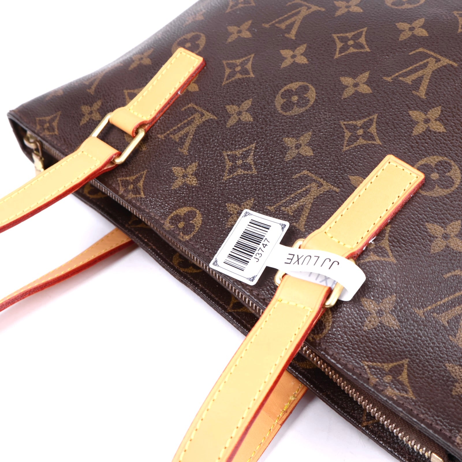 J3747 LOUIS VUITTON LUCO TOTE BAG BROWN- Pre Owned