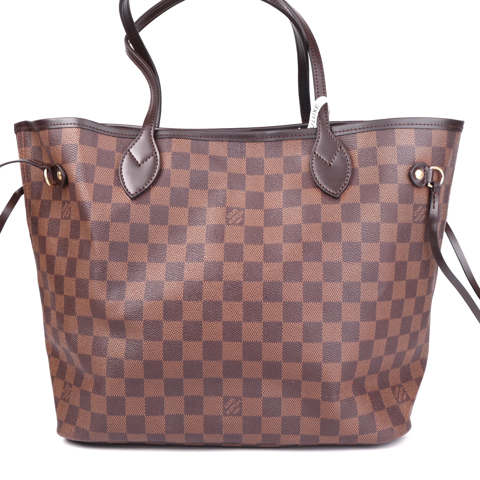J3476 Louis Vuitton Damier Ebene Canvas Neverfull Shoulder Bag- Pre Owned