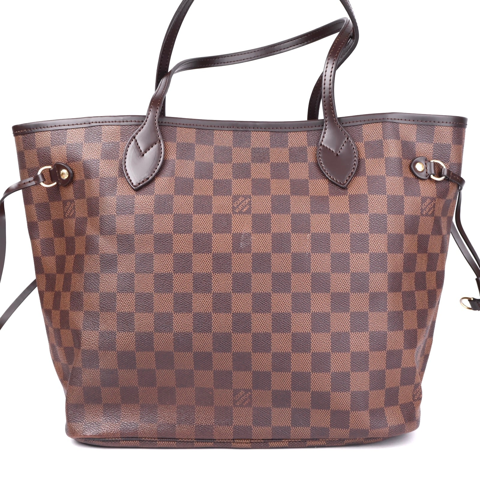 J3476 Louis Vuitton Damier Ebene Canvas Neverfull MM Shoulder Bag- Pre Owned