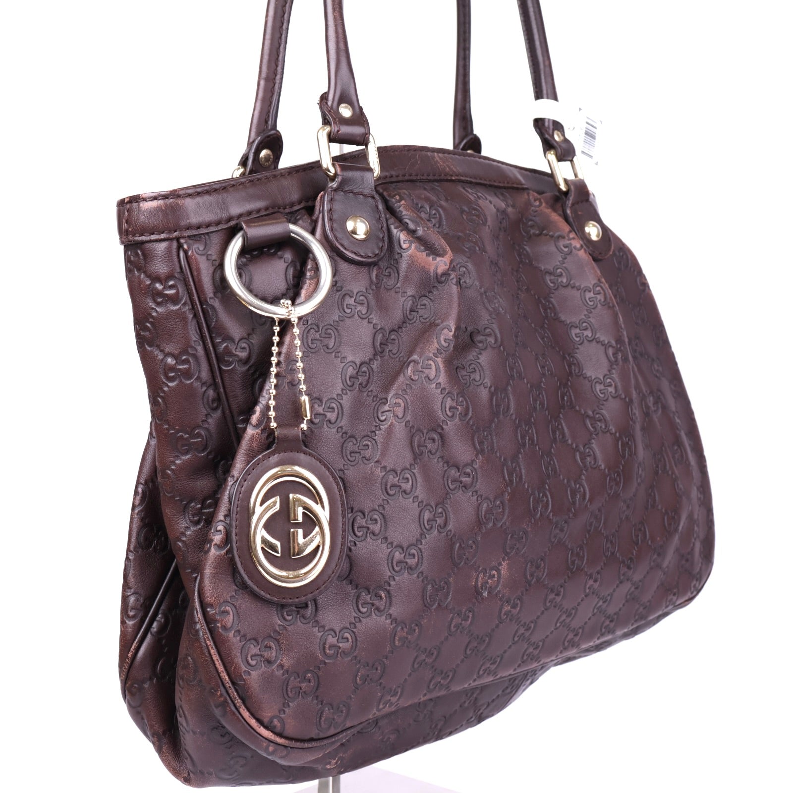 J3722 Gucci Guccissima Sukey Tote Bag- Pre Owned
