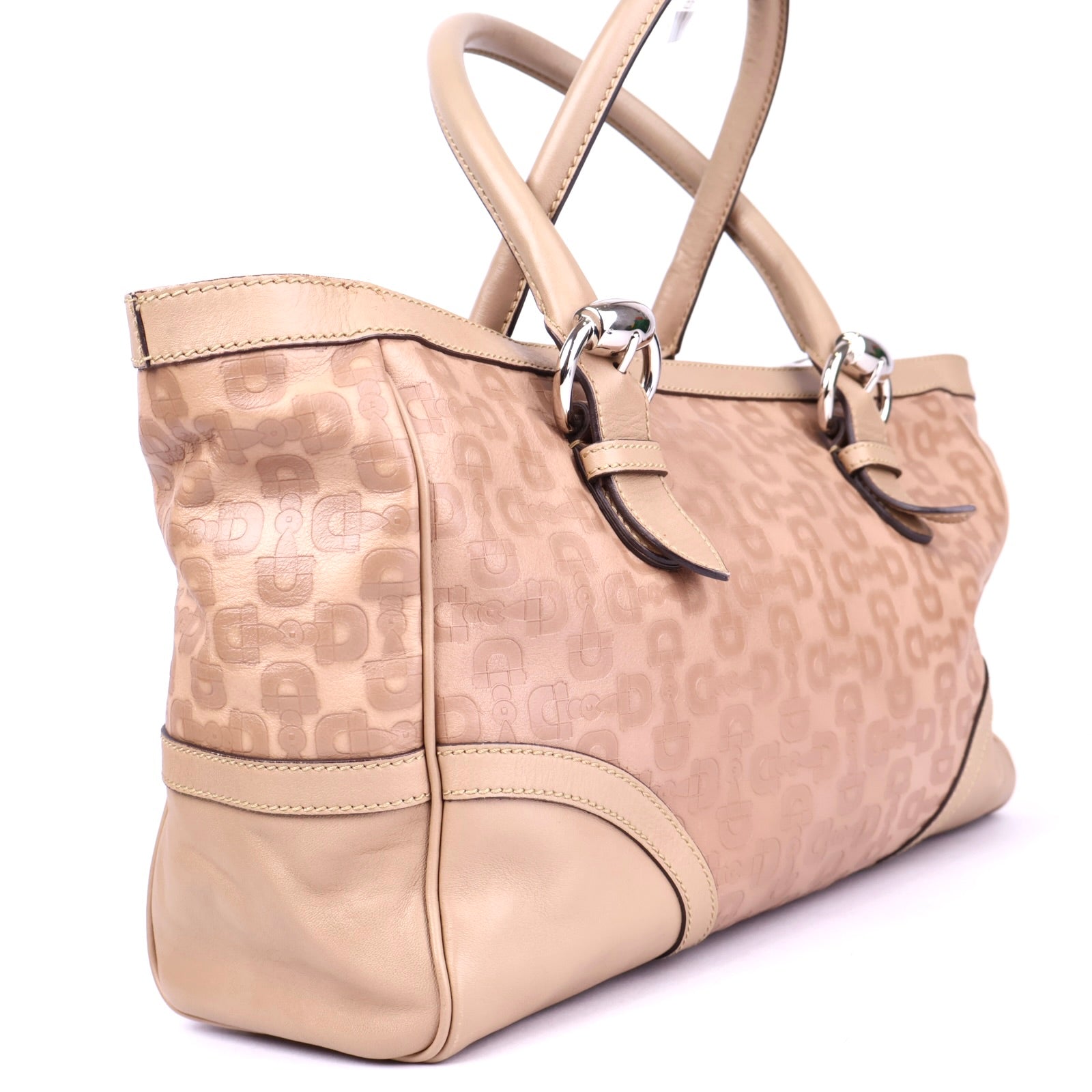 J3723 Gucci Horsebit Cappuccino Bag- Pre Owned
