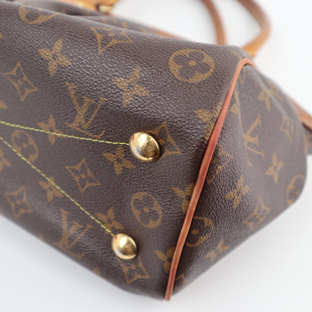C2088# Louis Vuitton Shoulder Bag Tivoli PM | Pre-Owned Good Brown Coated canvas Monogram