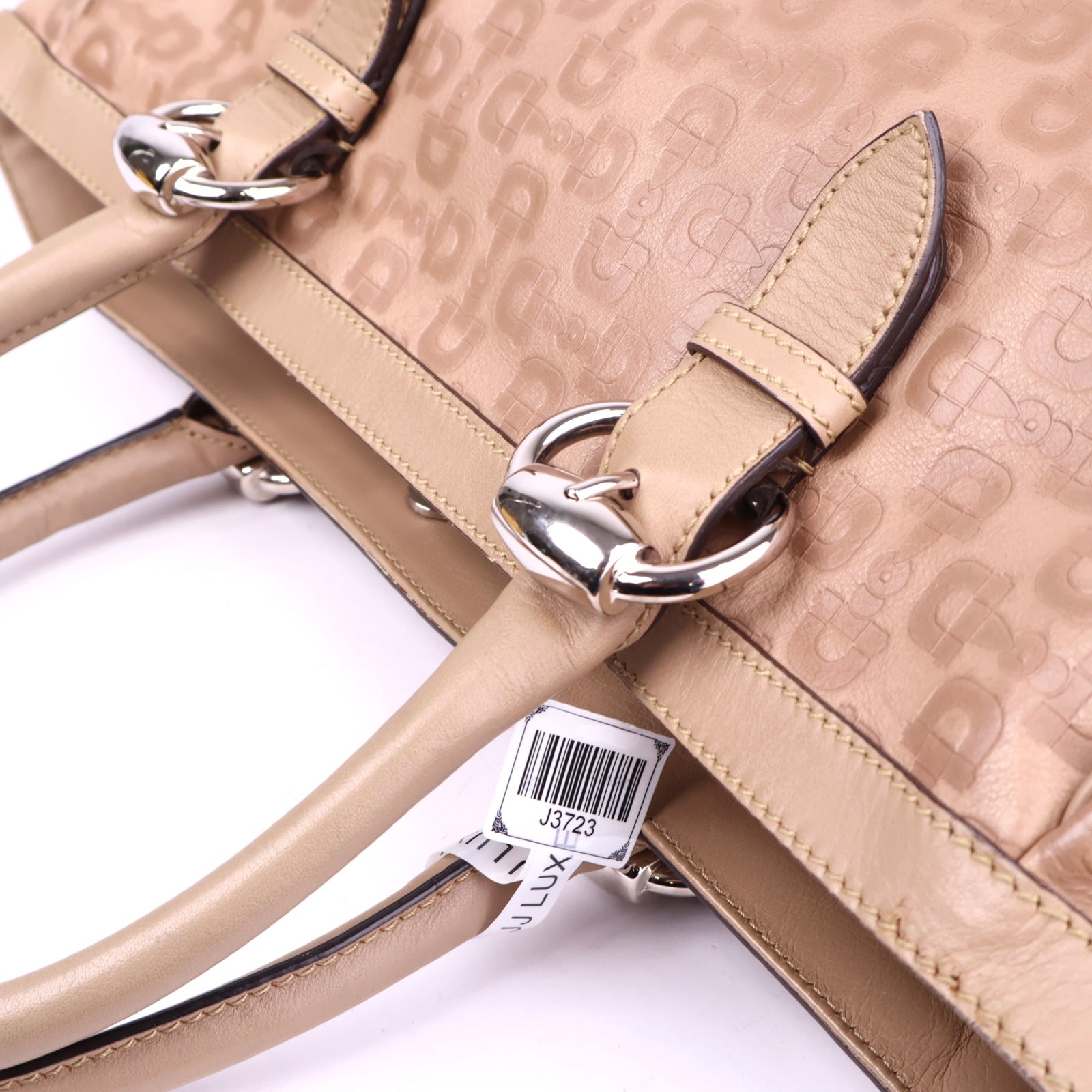 J3723 Gucci Horsebit Cappuccino Bag- Pre Owned