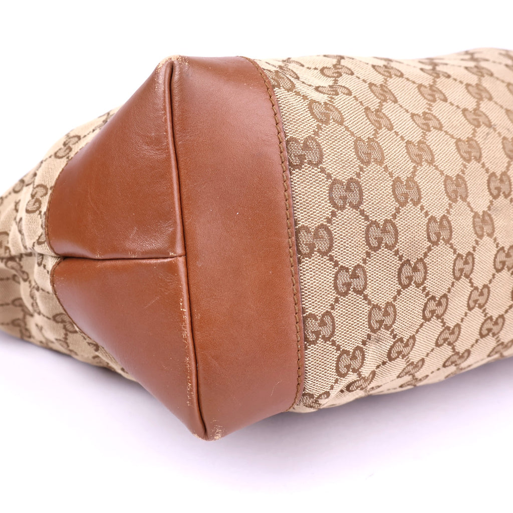 OJ3428 Gucci Diamante Canvas Craft Tote Bag- Pre Owned
