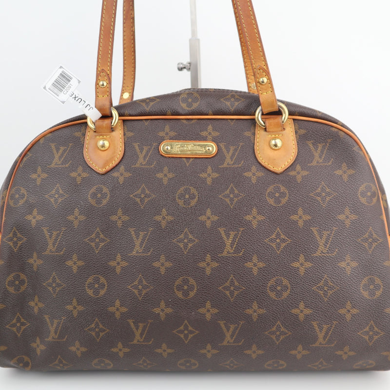 C2091 Louis Vuitton Shoulder Bag Montorgueil GM | Pre-Owned Very Good Brown Coated canvas Monogram