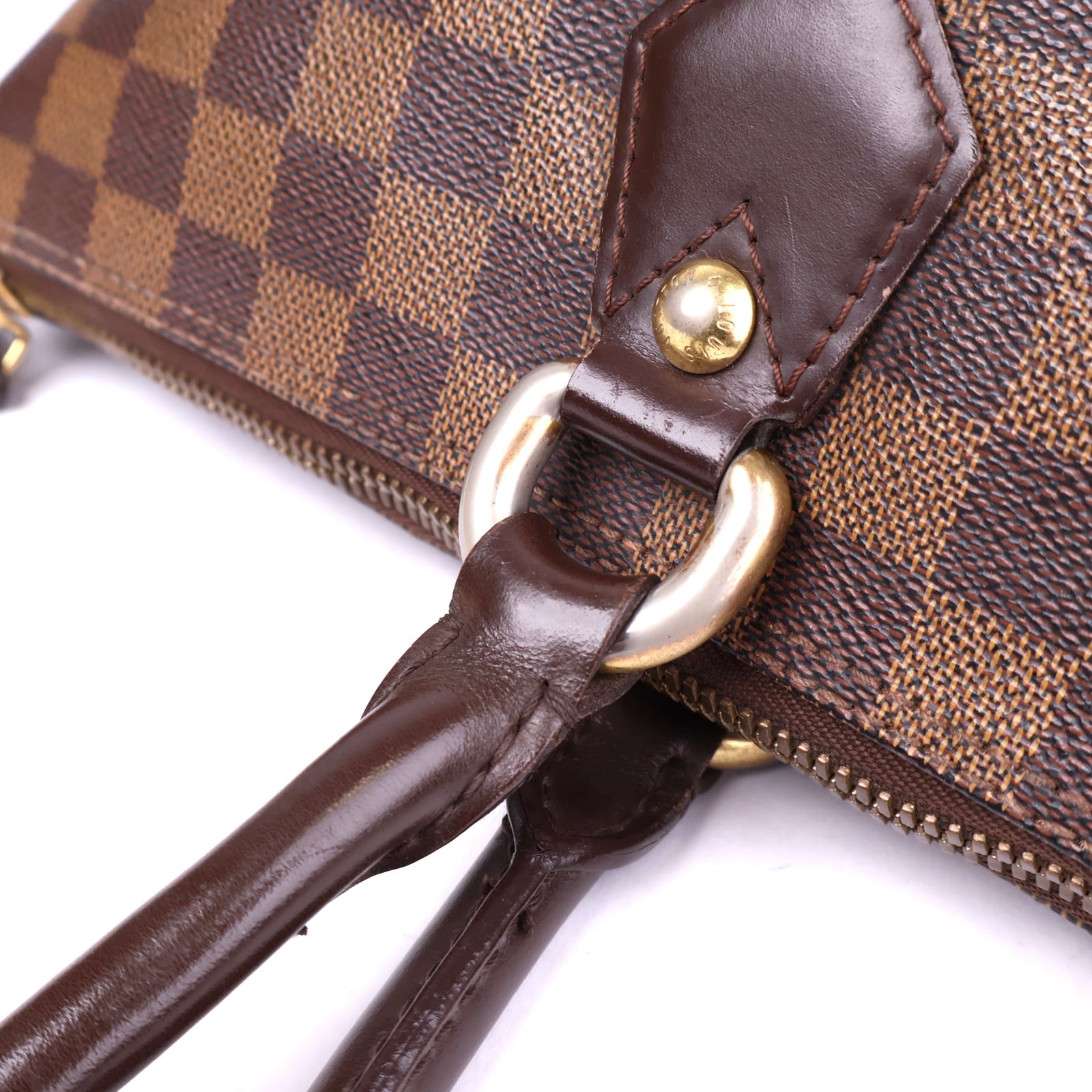 J3459 Louis Vuitton Damier Ebene Saleya MM Tote Bag Brown- Pre Owned