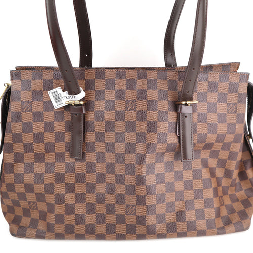 C2093 Louis Vuitton Shoulder Bag Chelsea | Pre-Owned Very Good Brown Coated canvas Damier Ebene