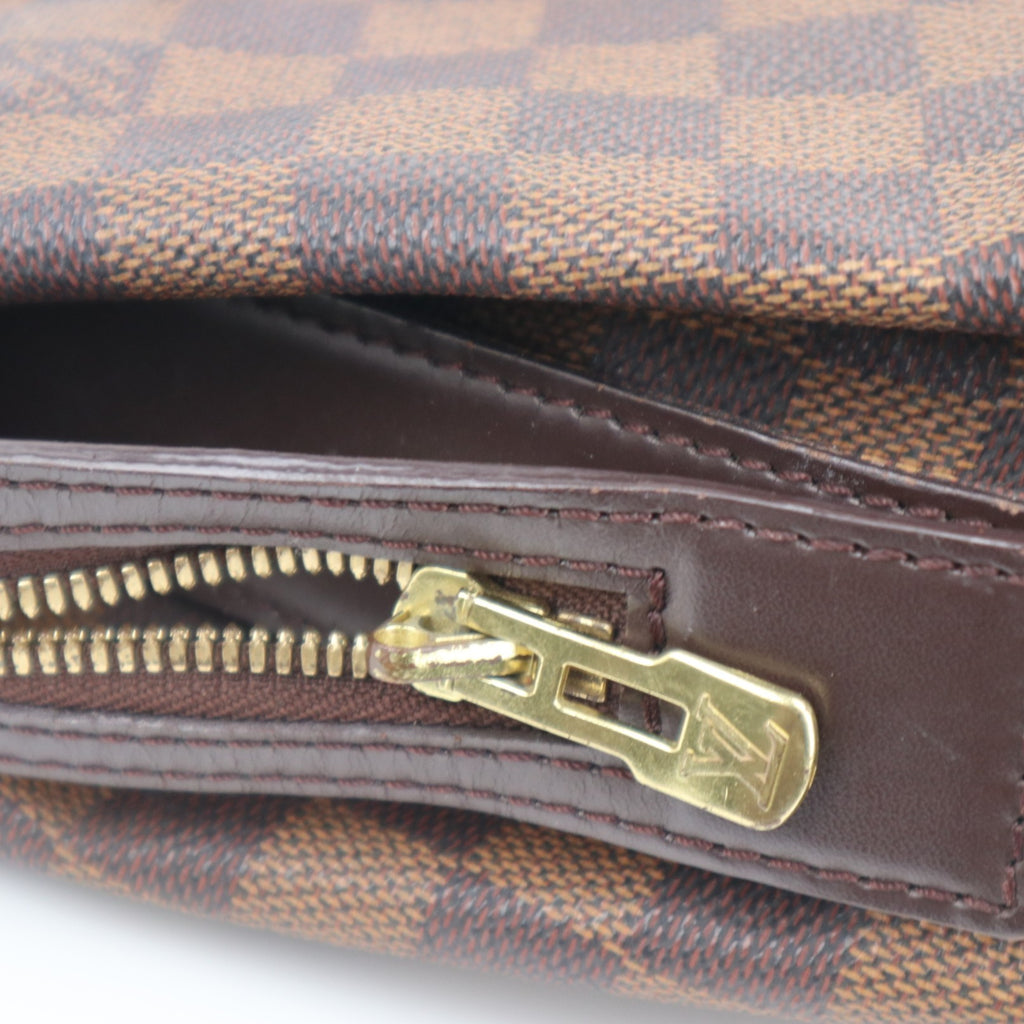 C2093 Louis Vuitton Shoulder Bag Chelsea | Pre-Owned Very Good Brown Coated canvas Damier Ebene