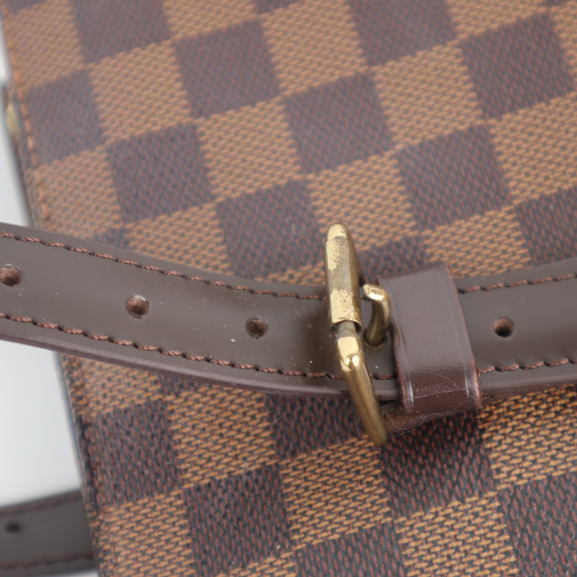 C2093 Louis Vuitton Shoulder Bag Chelsea | Pre-Owned Very Good Brown Coated canvas Damier Ebene
