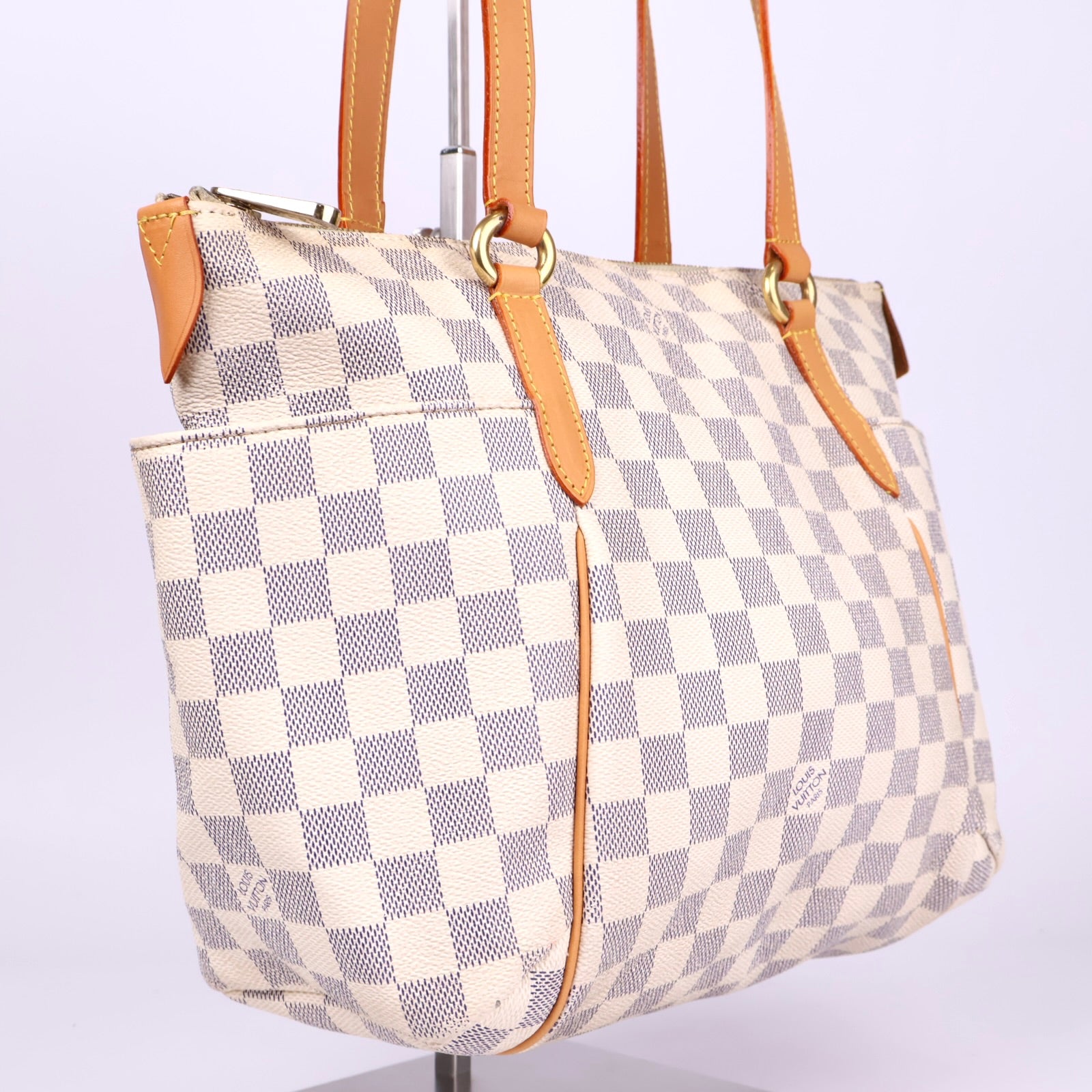 J3465 Louis Vuitton Damier Azur Totally Tote Bag- Pre Owned