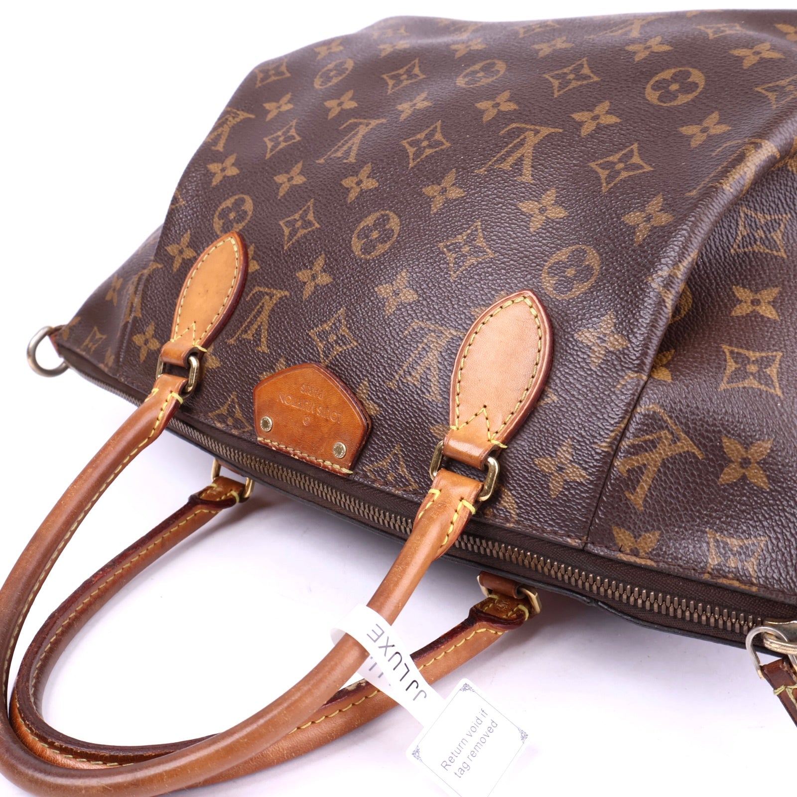 J3467 Louis Vuitton Brown Monogram Canvas Turenne MM Bag- Pre Owned