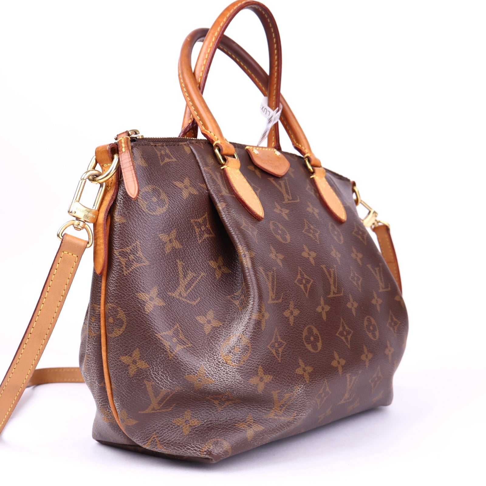 J3466 Louis Vuitton Brown Monogram Canvas Turenne MM Bag- Pre Owned