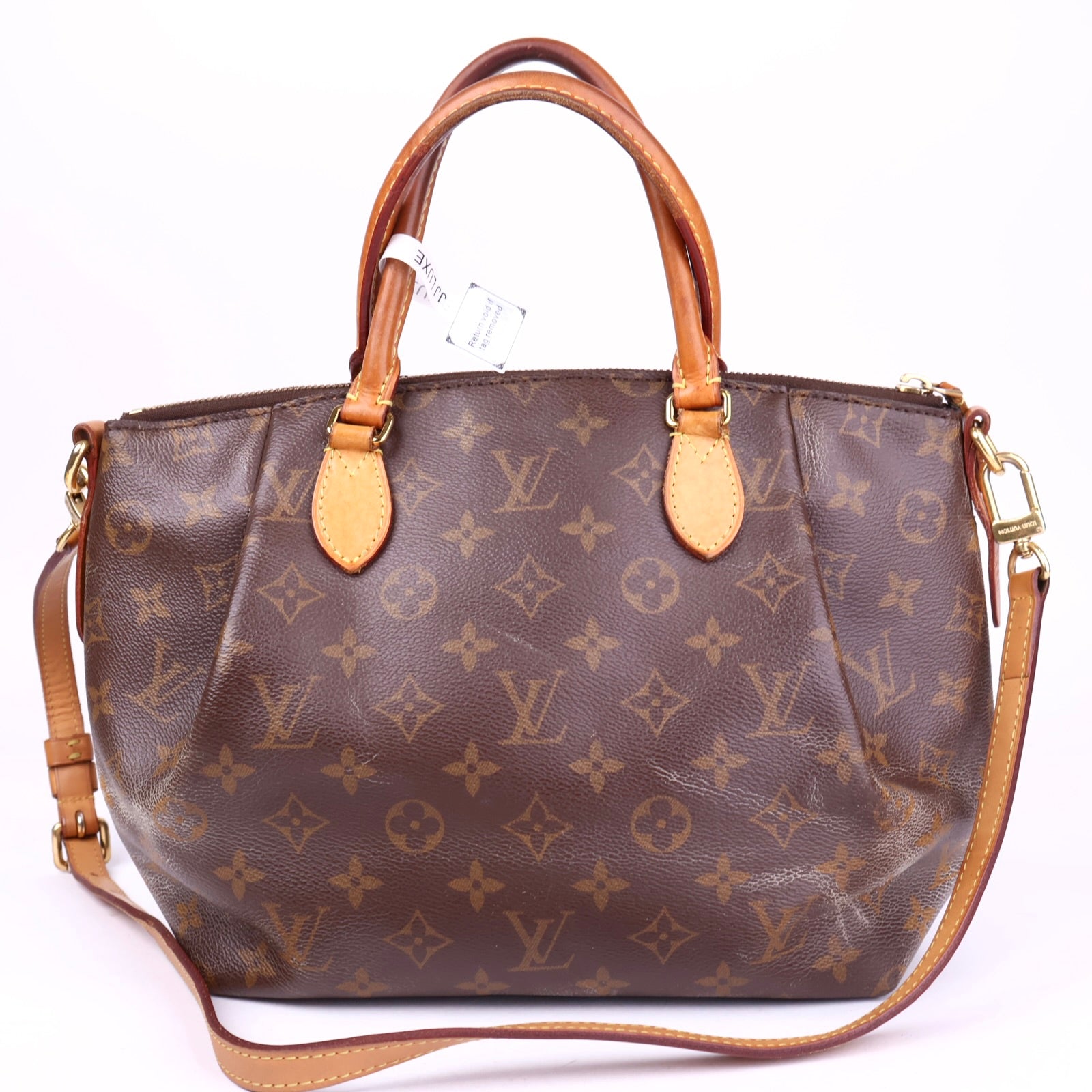 J3466 Louis Vuitton Brown Monogram Canvas Turenne MM Bag- Pre Owned