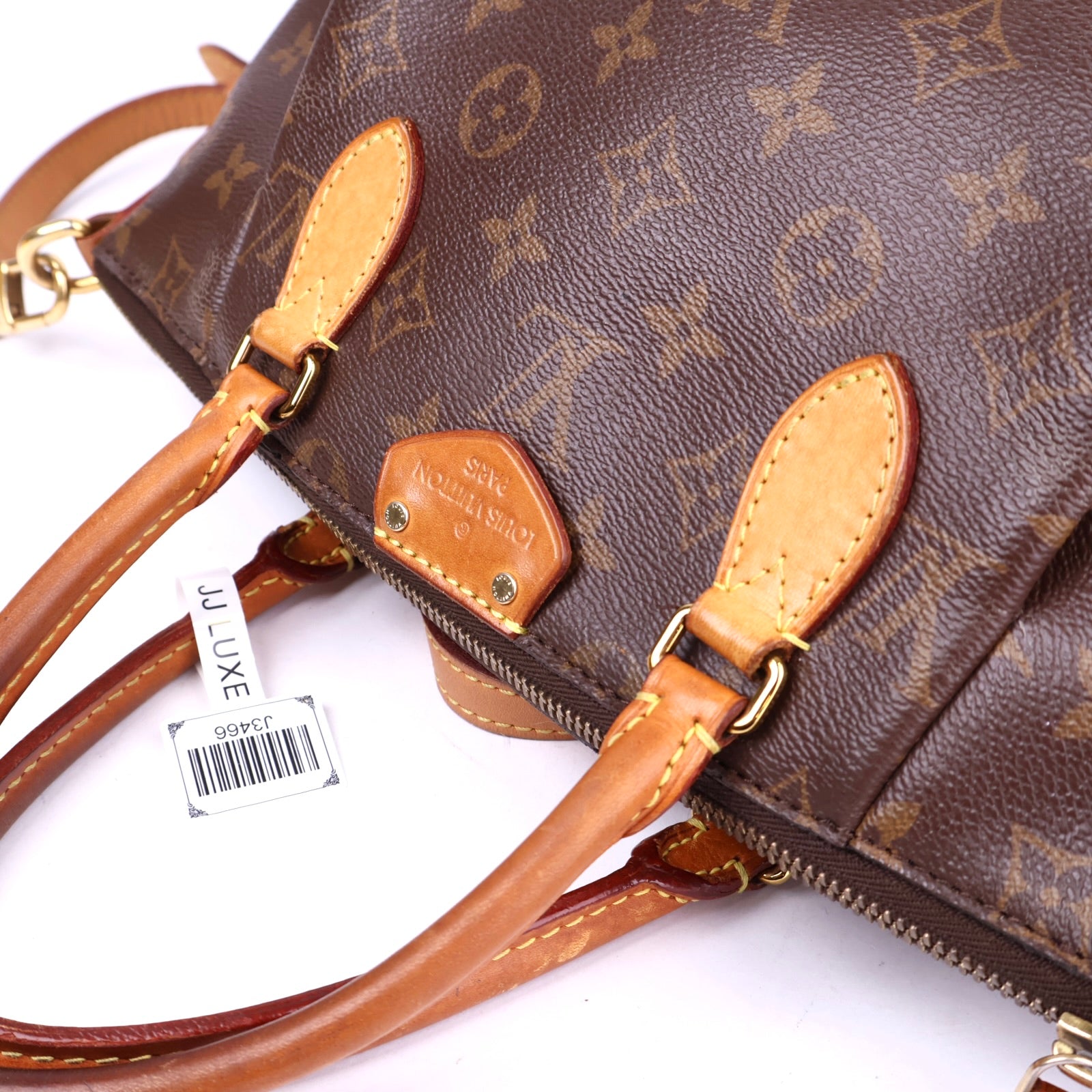 J3466 Louis Vuitton Brown Monogram Canvas Turenne MM Bag- Pre Owned
