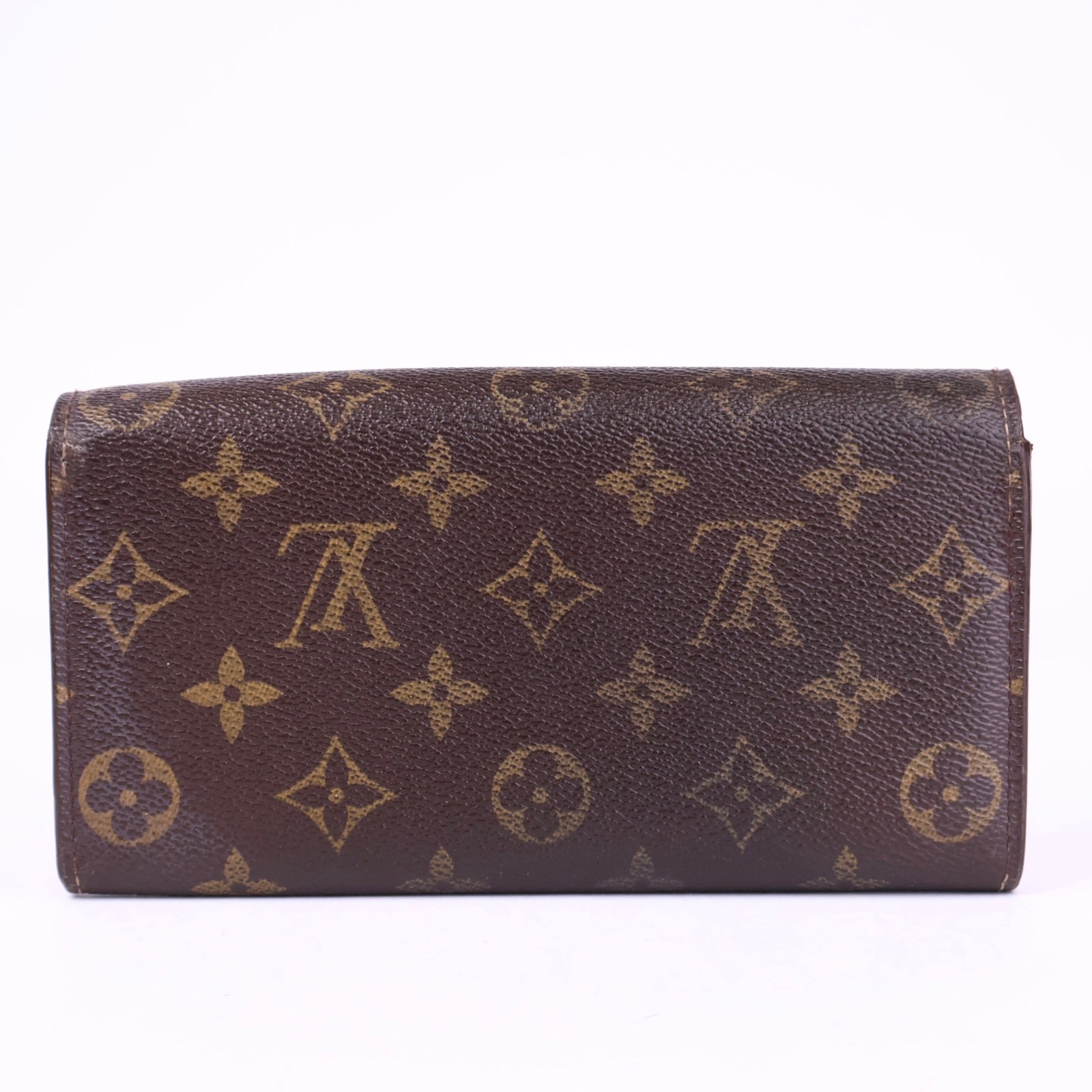 J1684 Louis Vuitton Brown Monogram Canvas Wallet- Pre Owned
