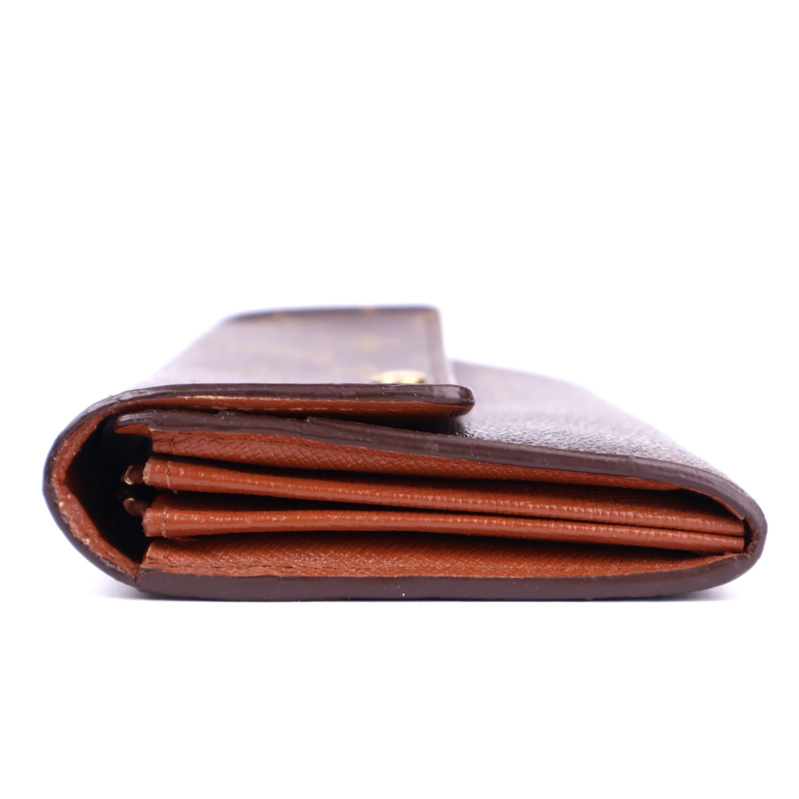 J1684 Louis Vuitton Brown Monogram Canvas Wallet- Pre Owned