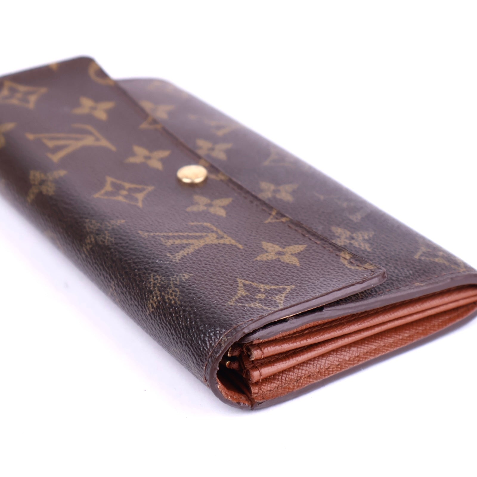 J1684 Louis Vuitton Brown Monogram Canvas Wallet- Pre Owned