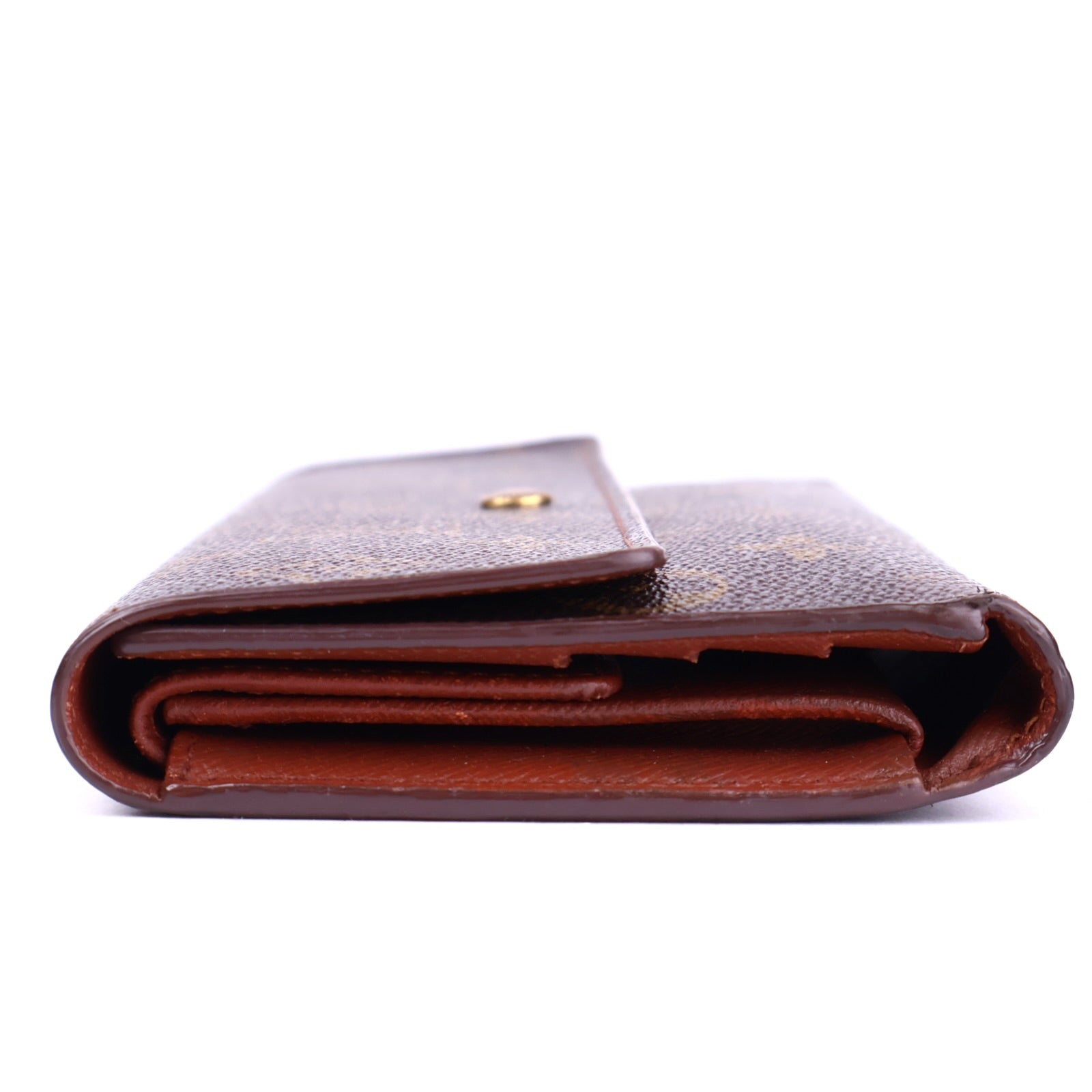 J1686 Louis Vuitton Brown Monogram Canvas Wallet- Pre Owned