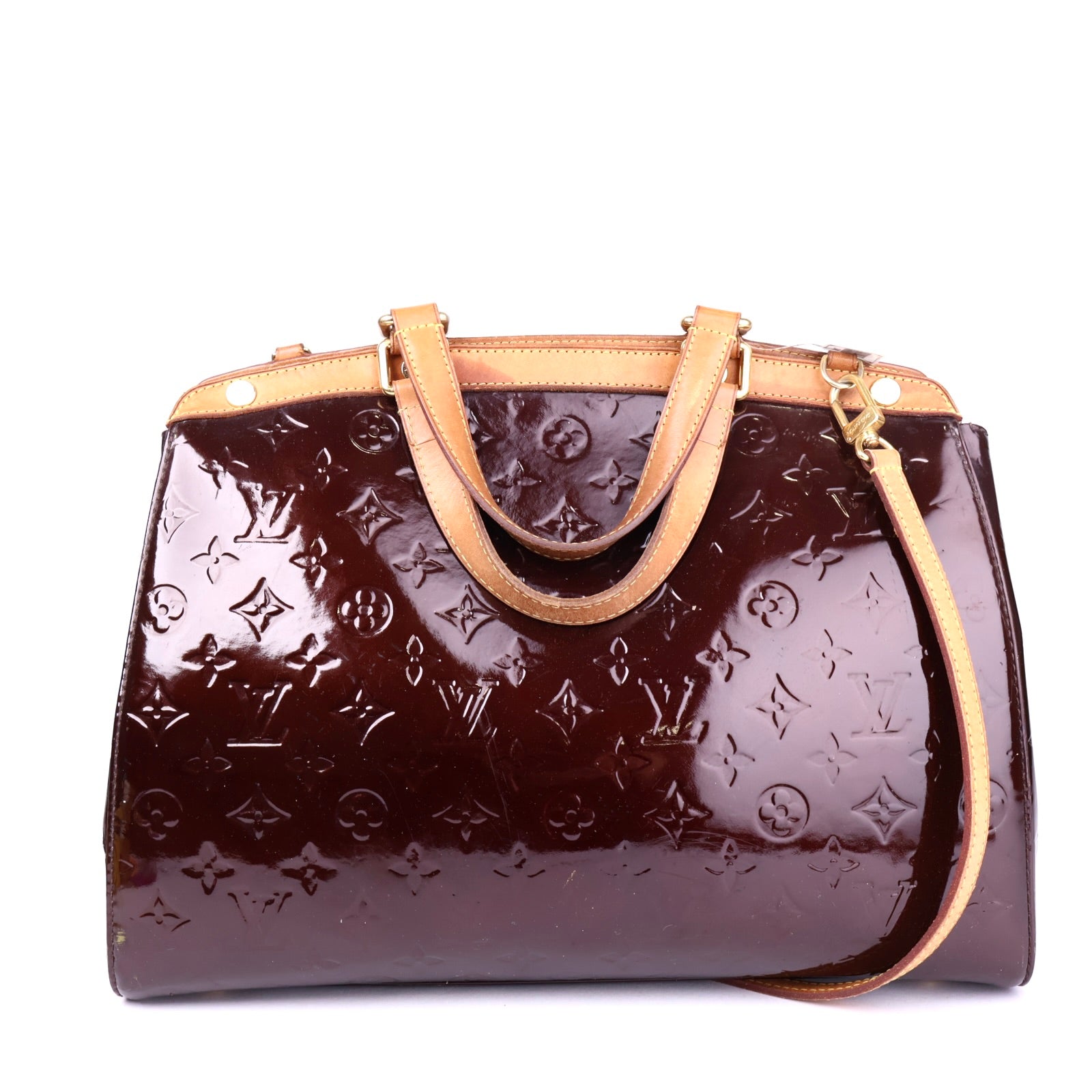 J3463 Louis Vuitton Brea MM Amarante Vernis- Pre Owned