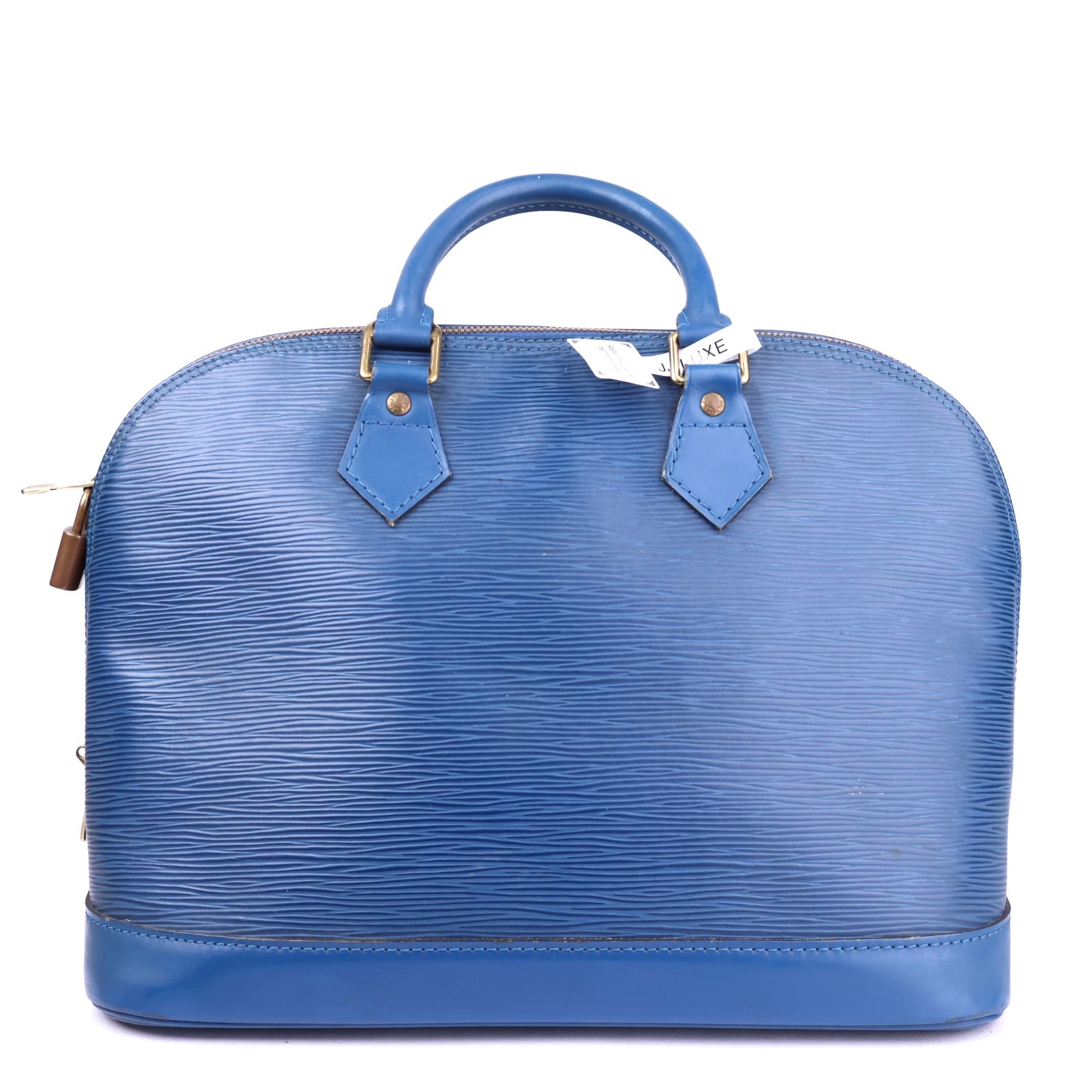 J3449 Louis Vuitton Alma Epi Blu Toledo PM- Pre Owned