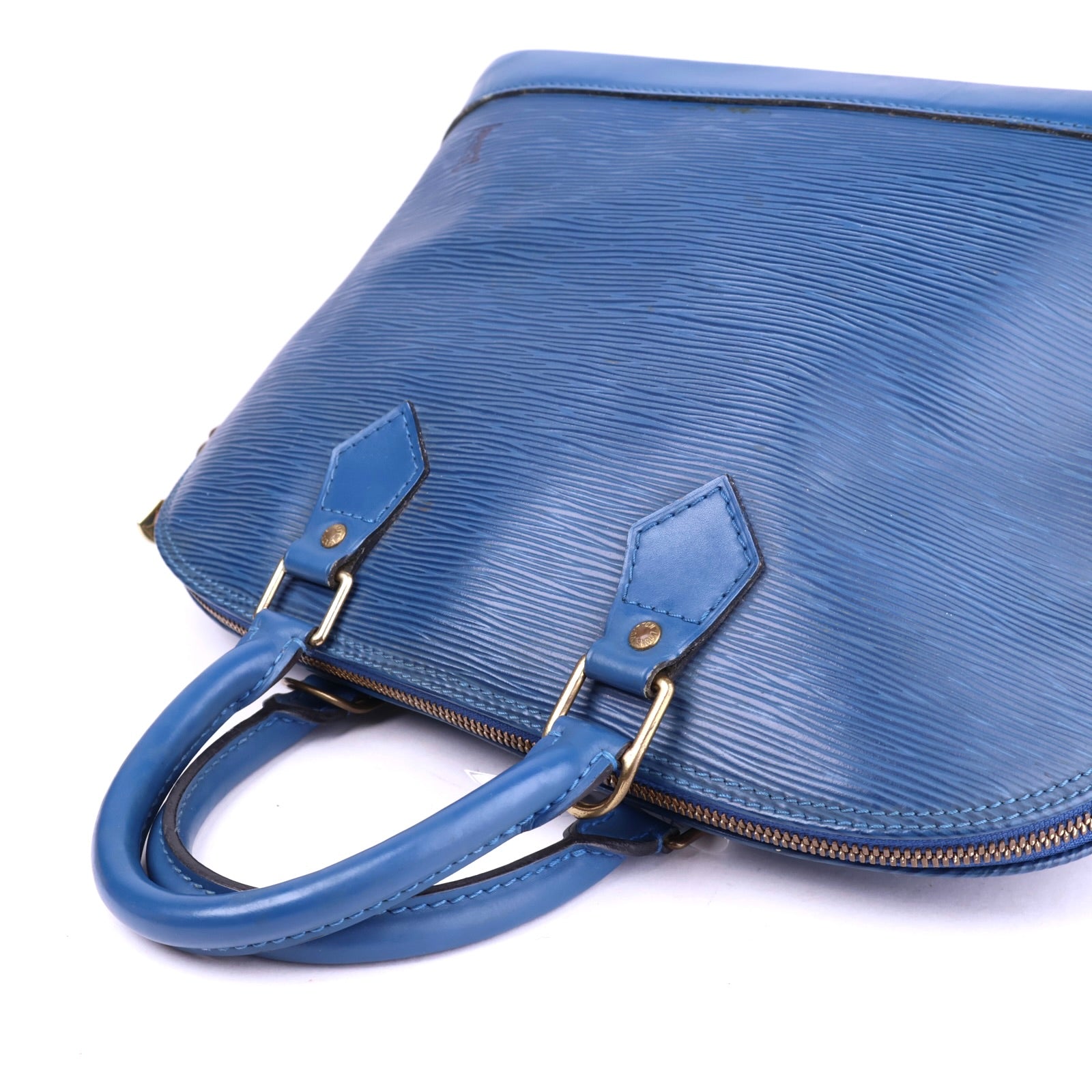 J3449 Louis Vuitton Alma Epi Blu Toledo PM- Pre Owned