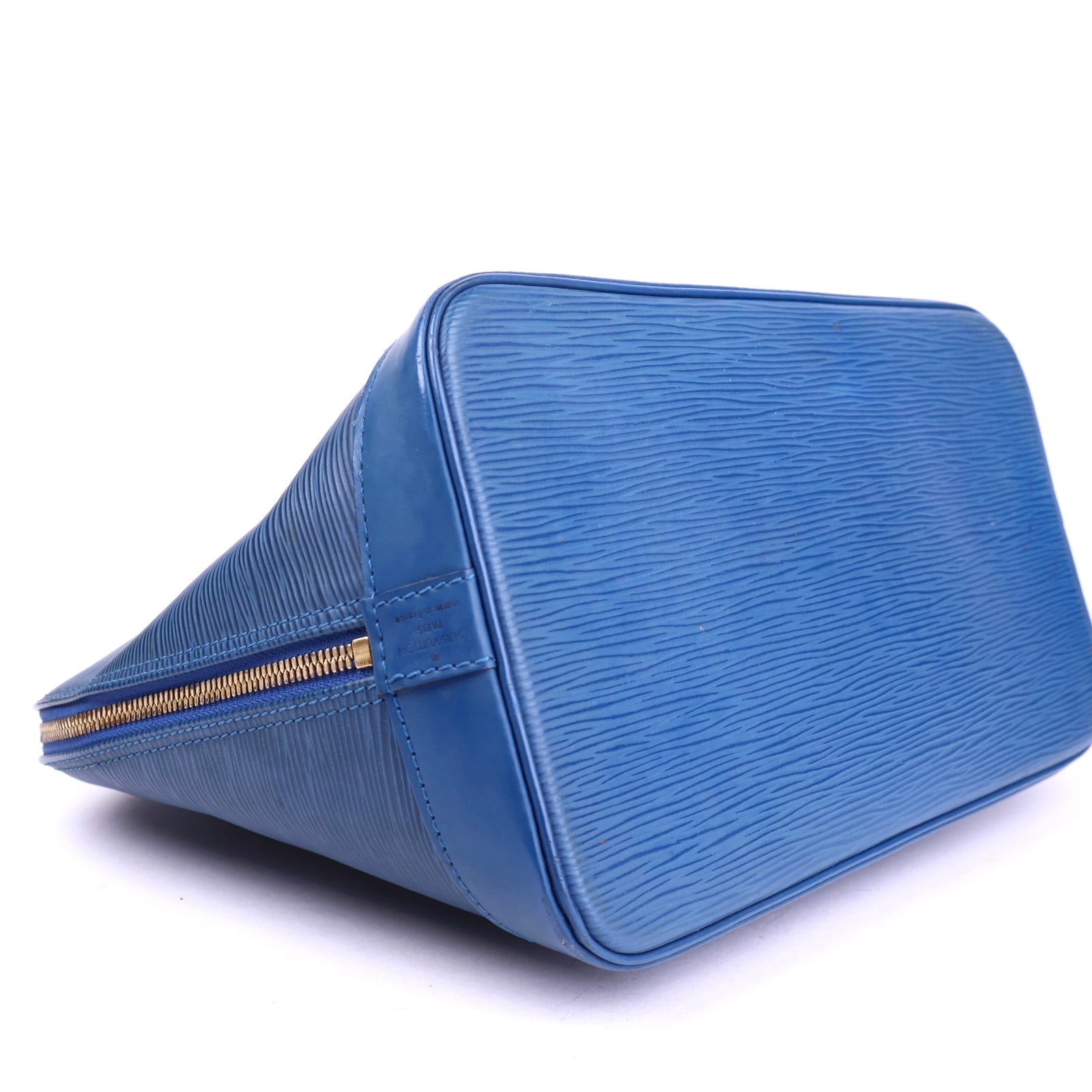 J3449 Louis Vuitton Alma Epi Blu Toledo PM- Pre Owned