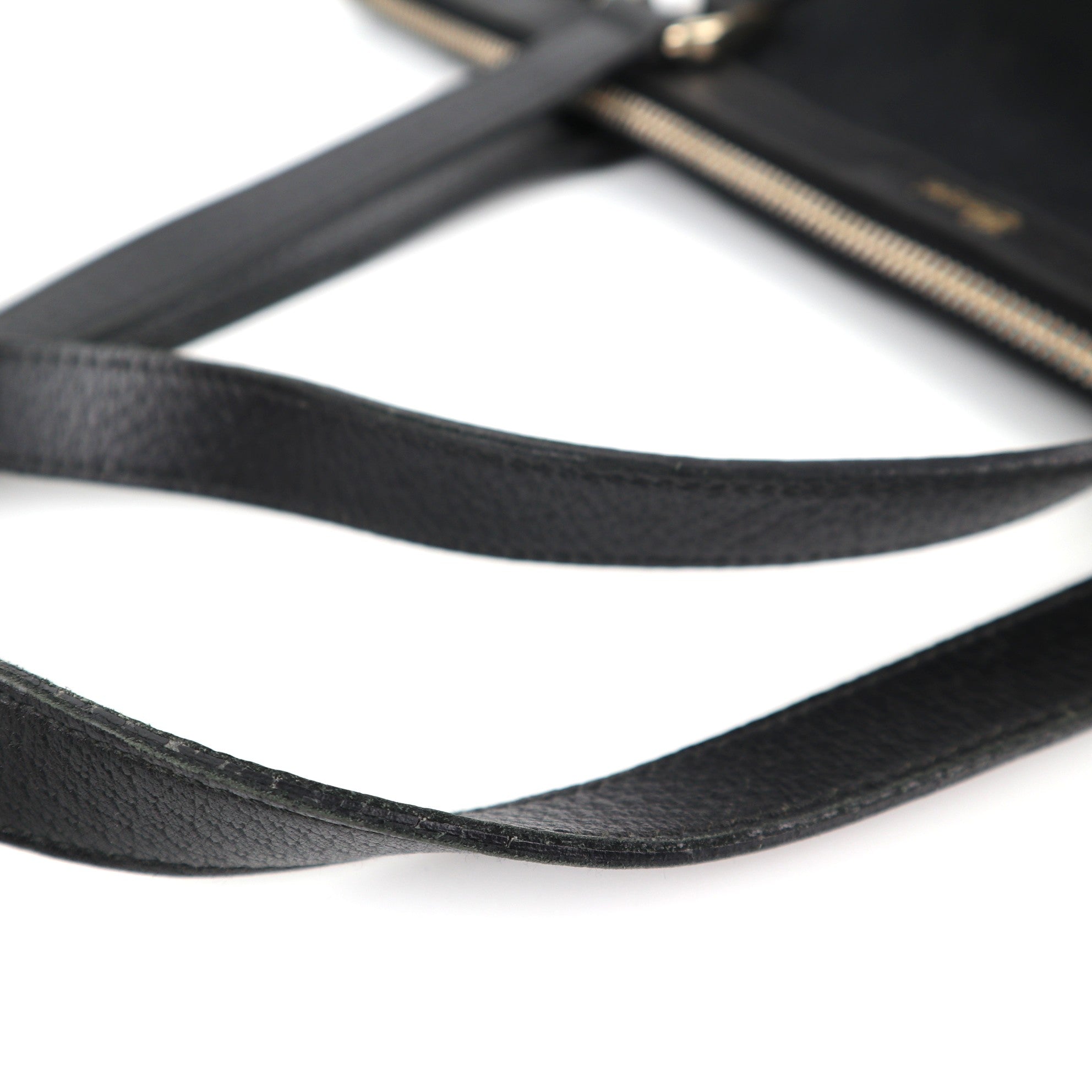 C2121 Gucci Tote Bag Abbey D-Ring | Pre-Owned Excellent Black GG canvas