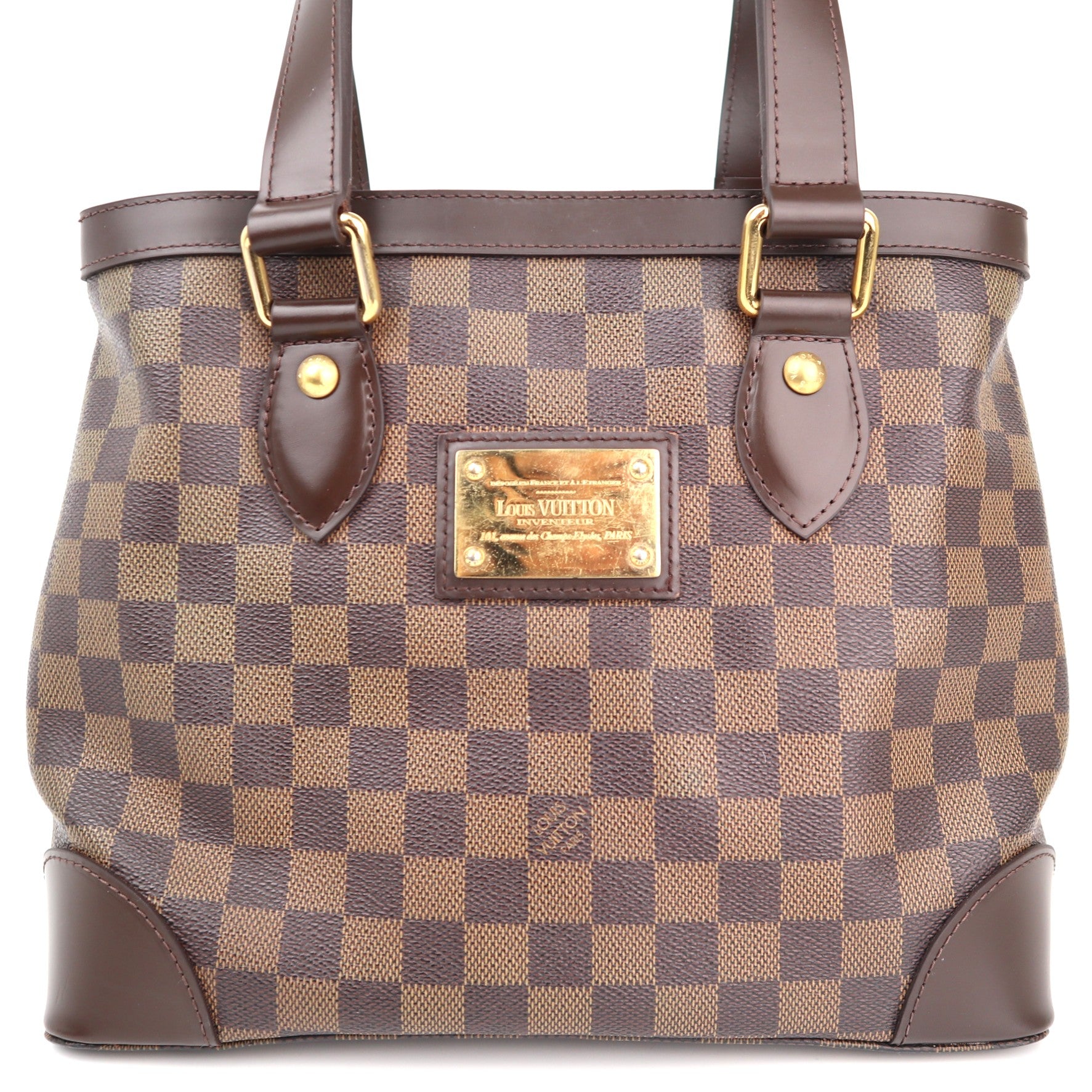 C1318R Louis Vuitton Damier Canvas Hampstead PM-Pre Owned