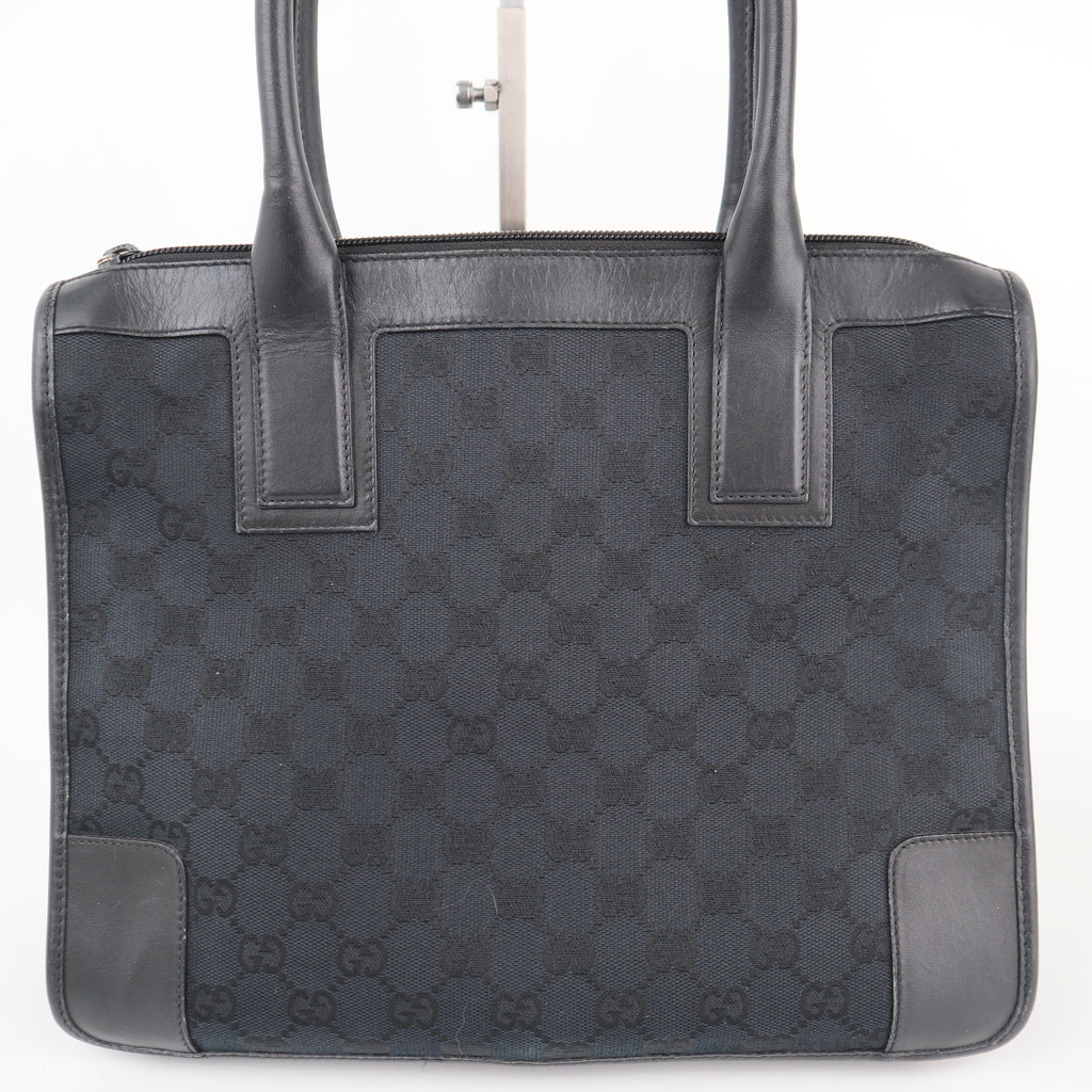 C2123 Gucci Shoulder Bag Square Tote Handbag | Pre-Owned Excellent GG canvas