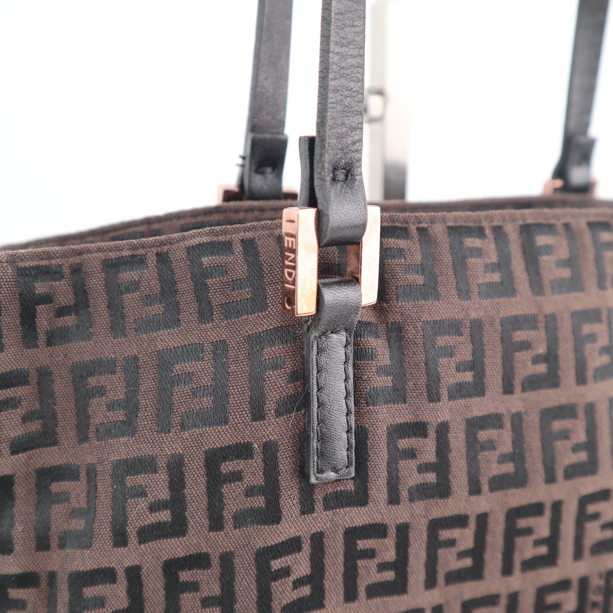 C2126 Fendi Tote Bag Tote Bag | Pre-Owned Very Good Brown Zucca canvas