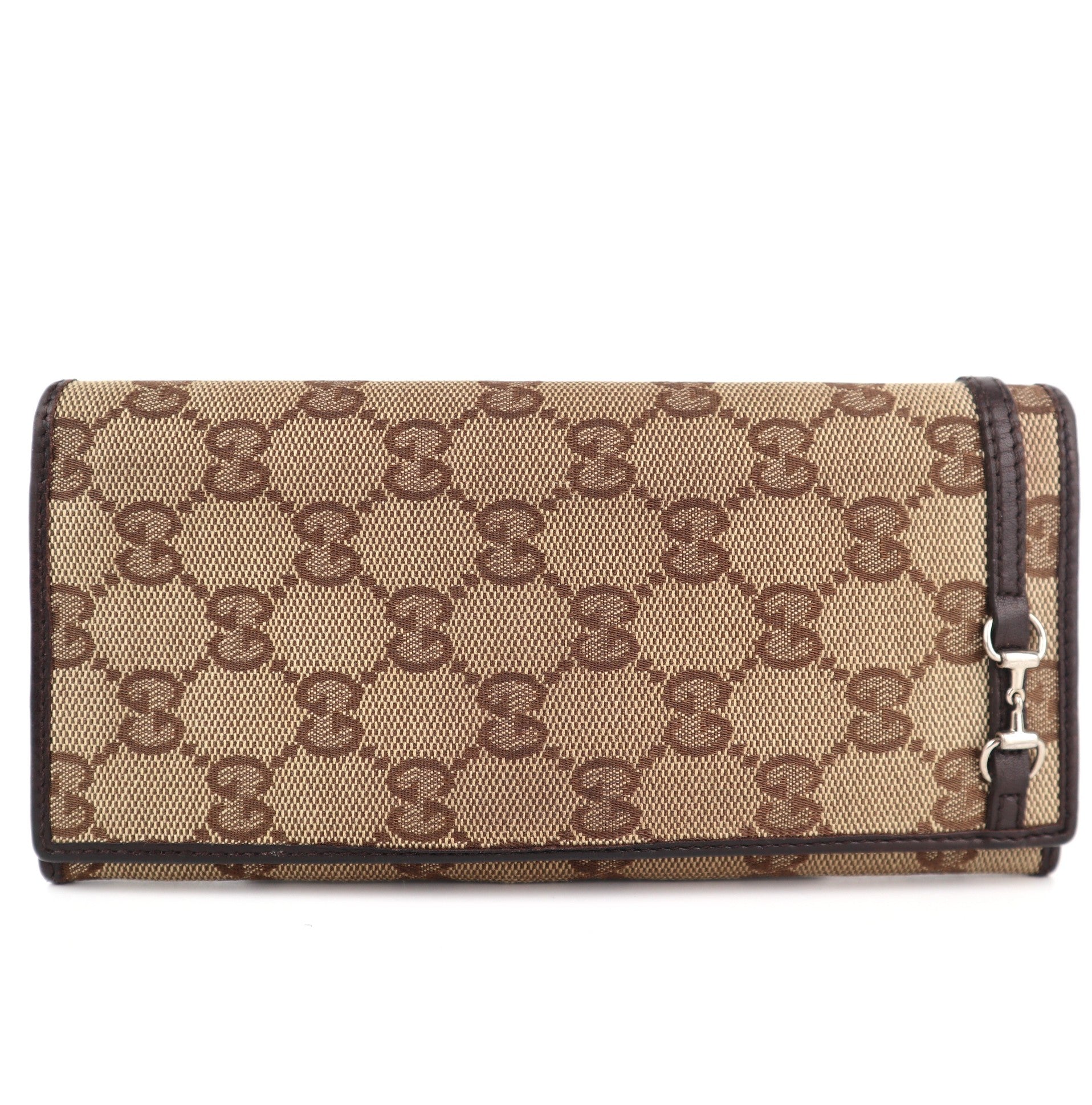 C2130 Gucci Wallet Horsebit | Pre-Owned Very Good GG canvas